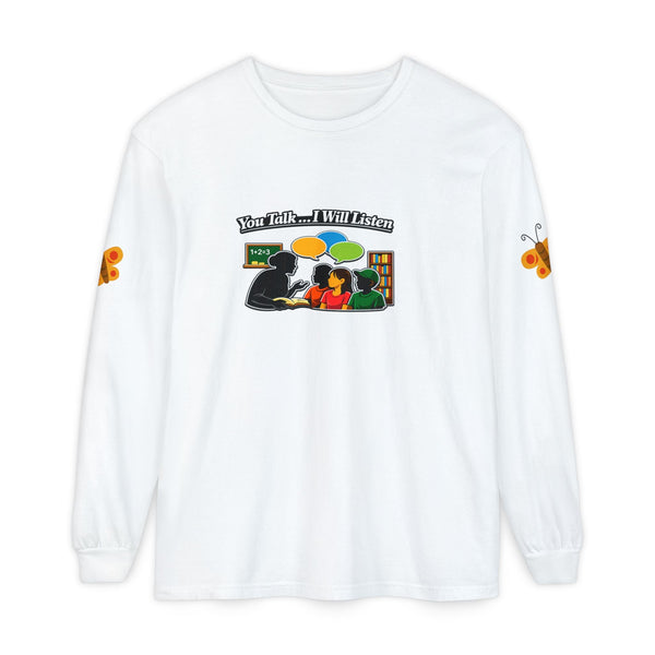 Teacher Student Conversation Youth Long Sleeve Shirt | You Talk I Will Listen | CULUSA