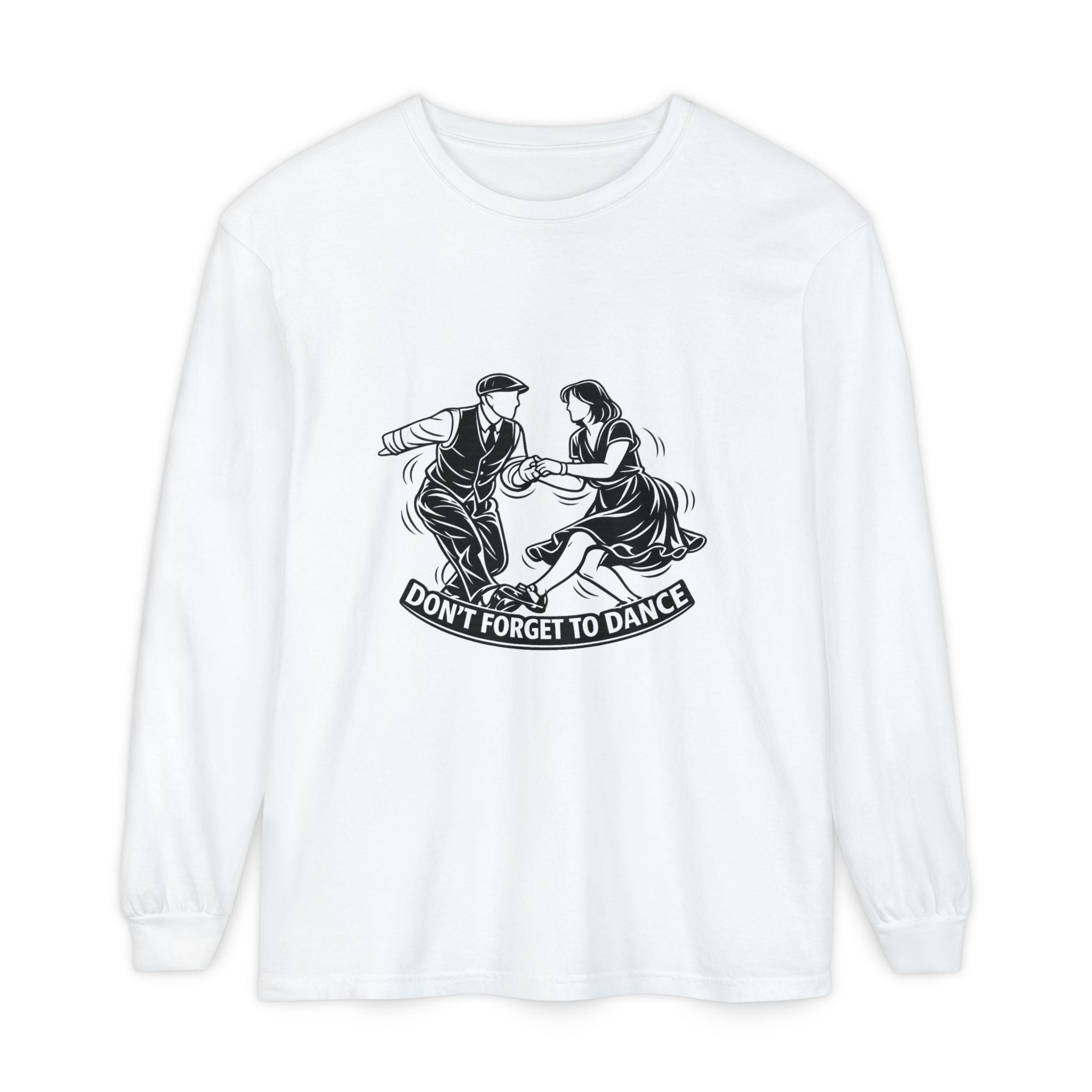 Vintage Swing Dance Long Sleeve Shirt | Don't Forget to Dance | CULUSA