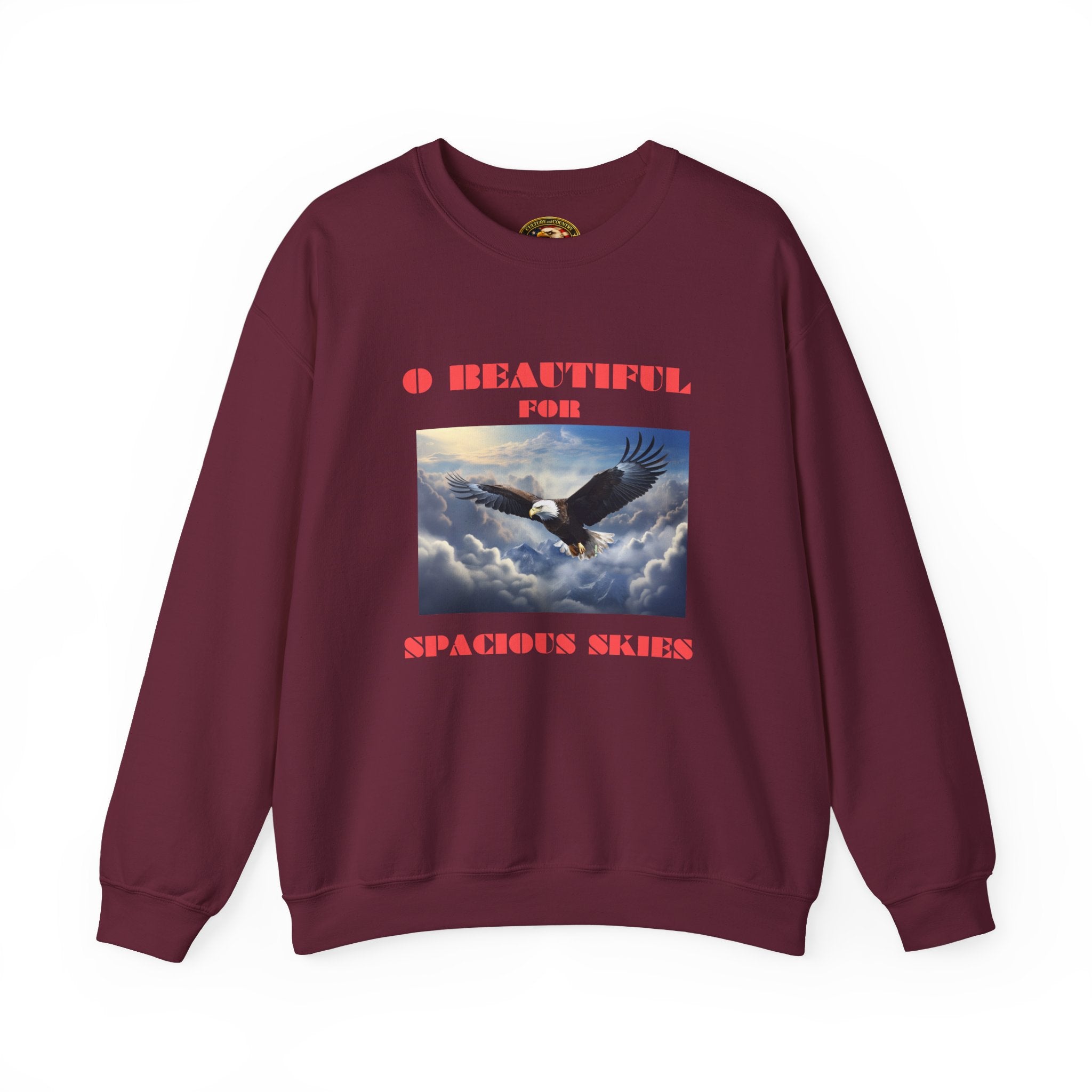 Eagle in Flight Long Sleeve - white colorway front view