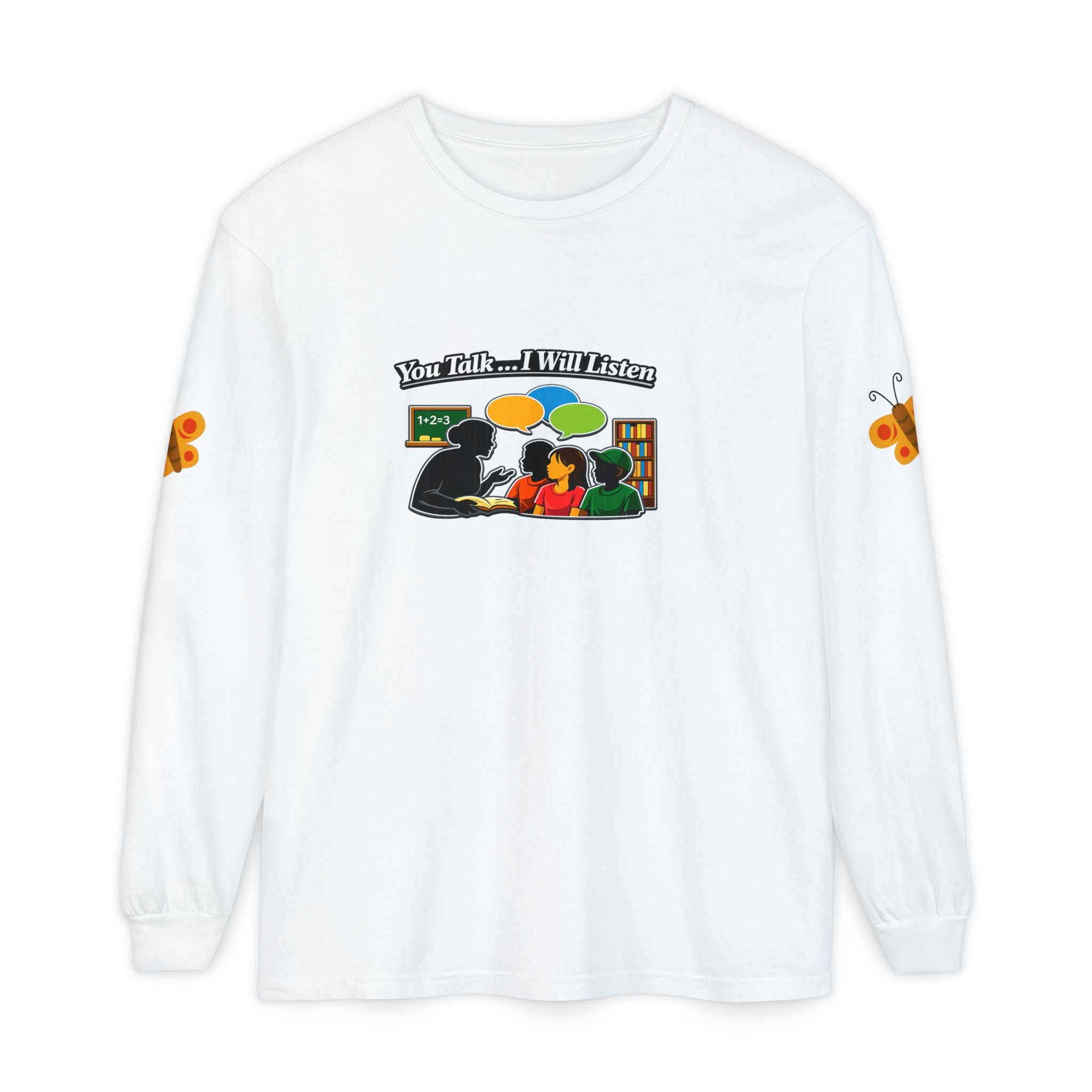 Teacher Student Conversation Youth Long Sleeve Shirt | You Talk I Will Listen | CULUSA