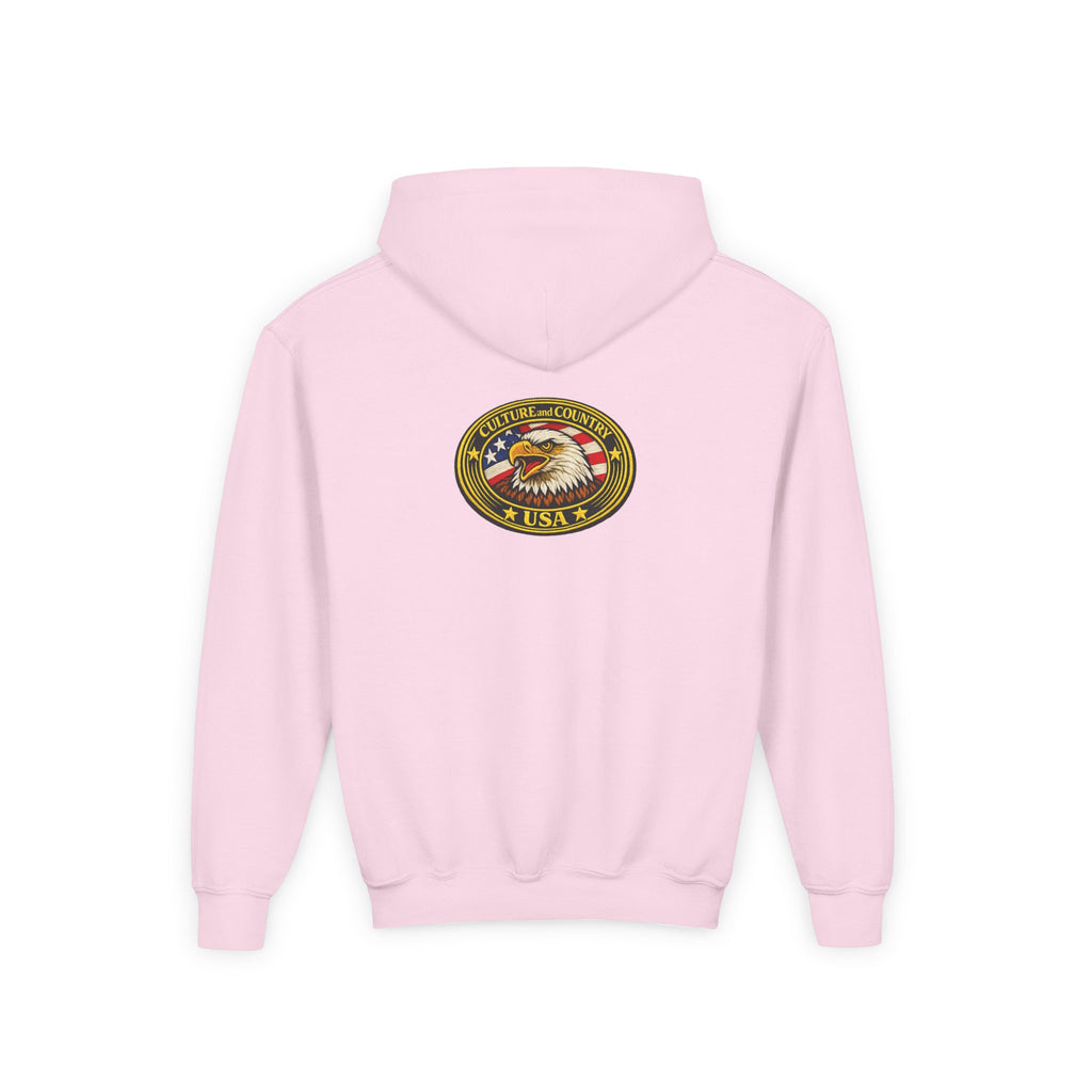 Diverse American Kids Youth Hoodie - lifestyle wear kids patriotic style