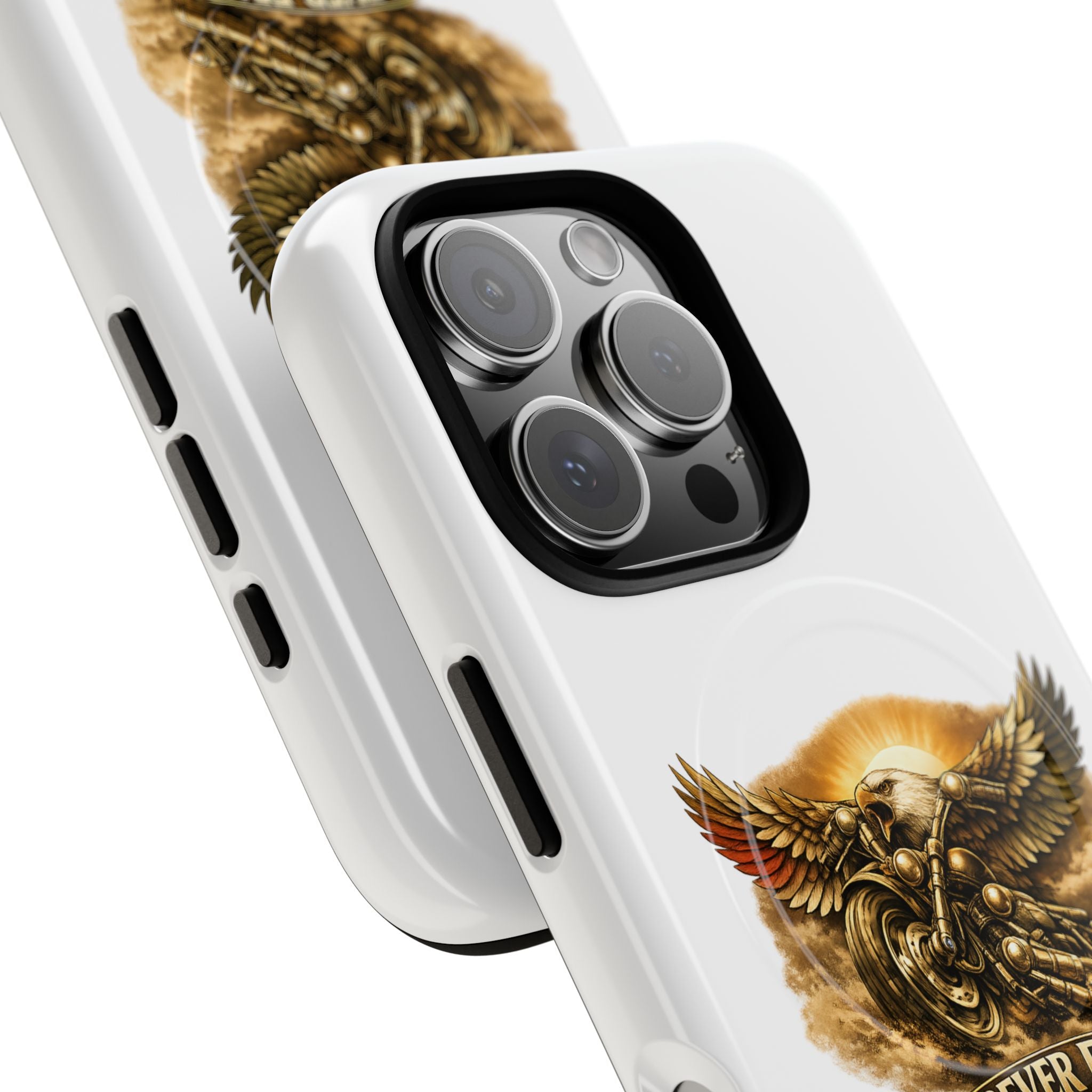 Forever Free Eagle Phone Case - magnetic case closed view