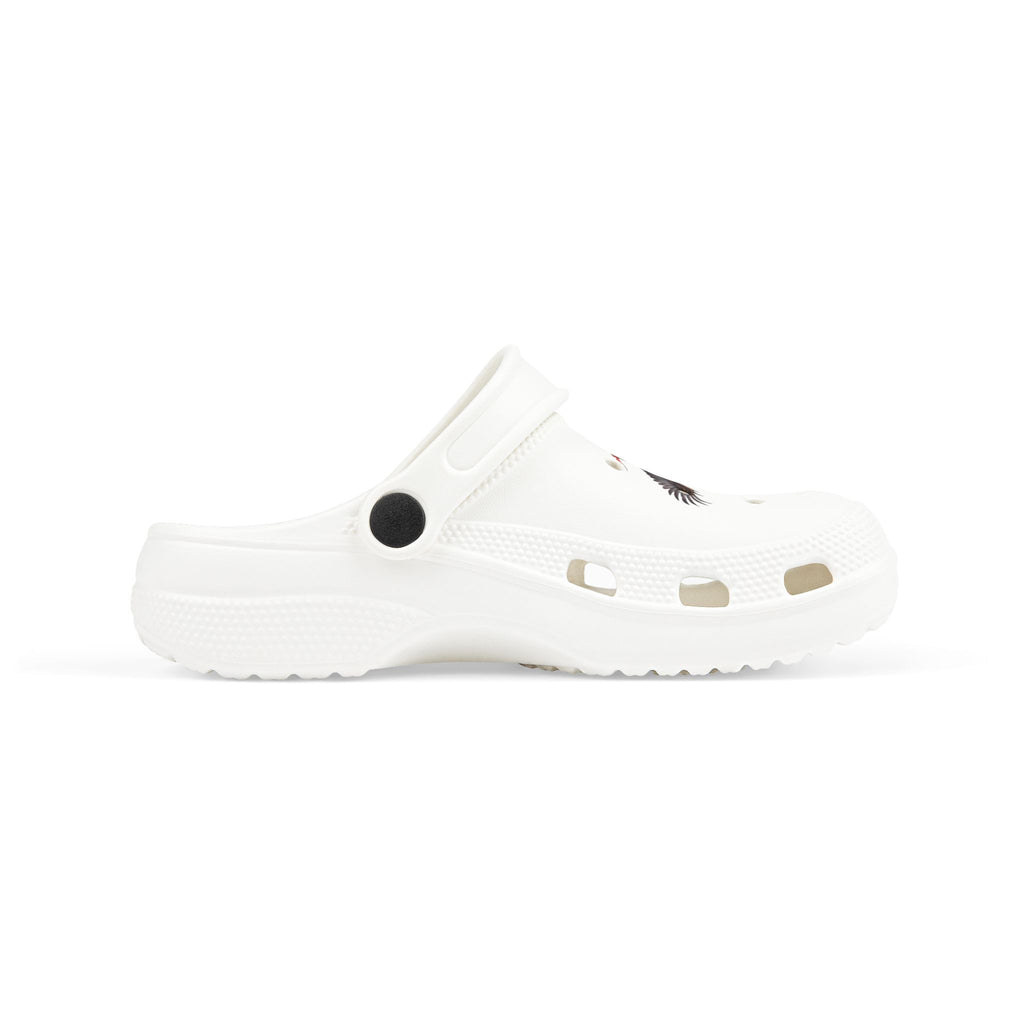 CULUSA Eagle with Flag | Kids Clogs | Patriotic EVA Foam Slip-Ons