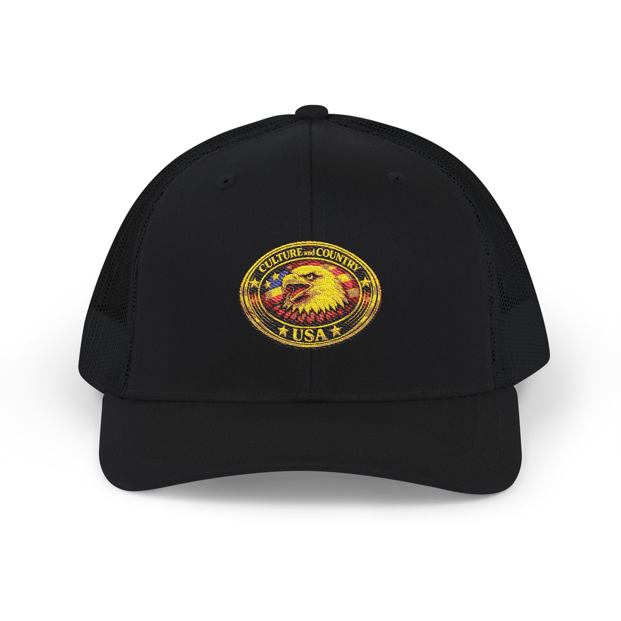 CULUSA Eagle Snapback Trucker - back snapback closure detail view