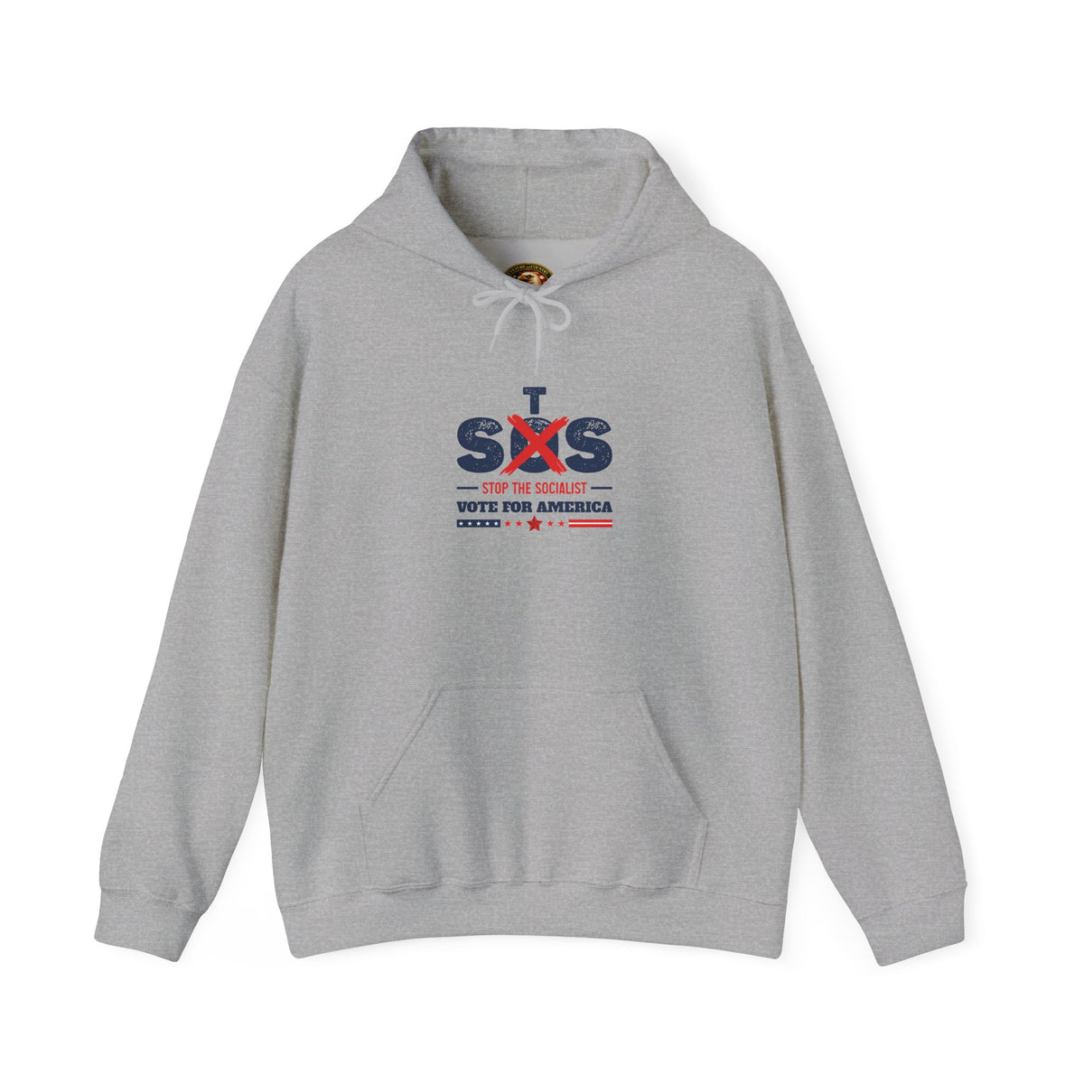 Vote for America Hoodie | "Stop the Socialist" Graphic Patriotic Pullover
