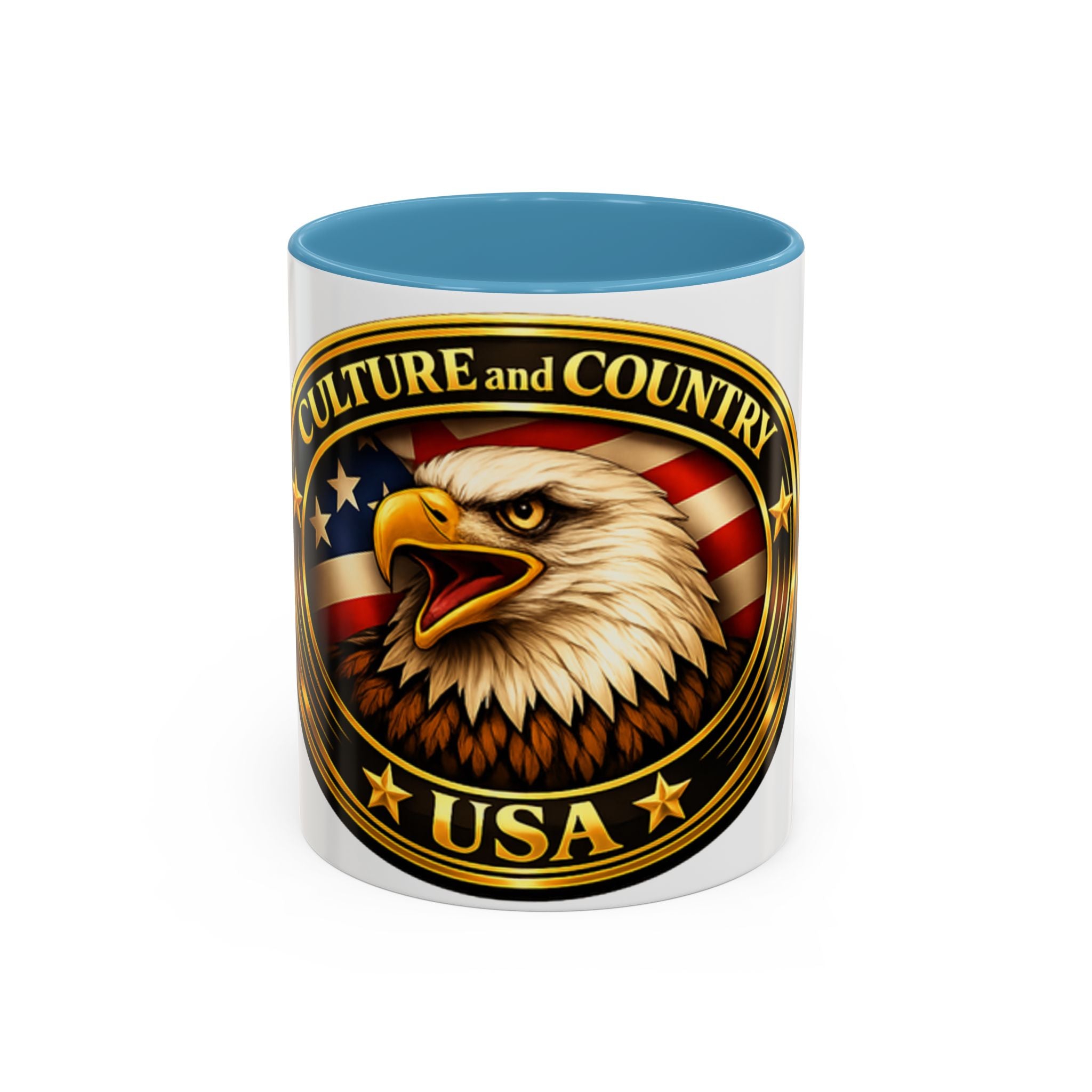 CULUSA Eagle Mug - green handle colorway
