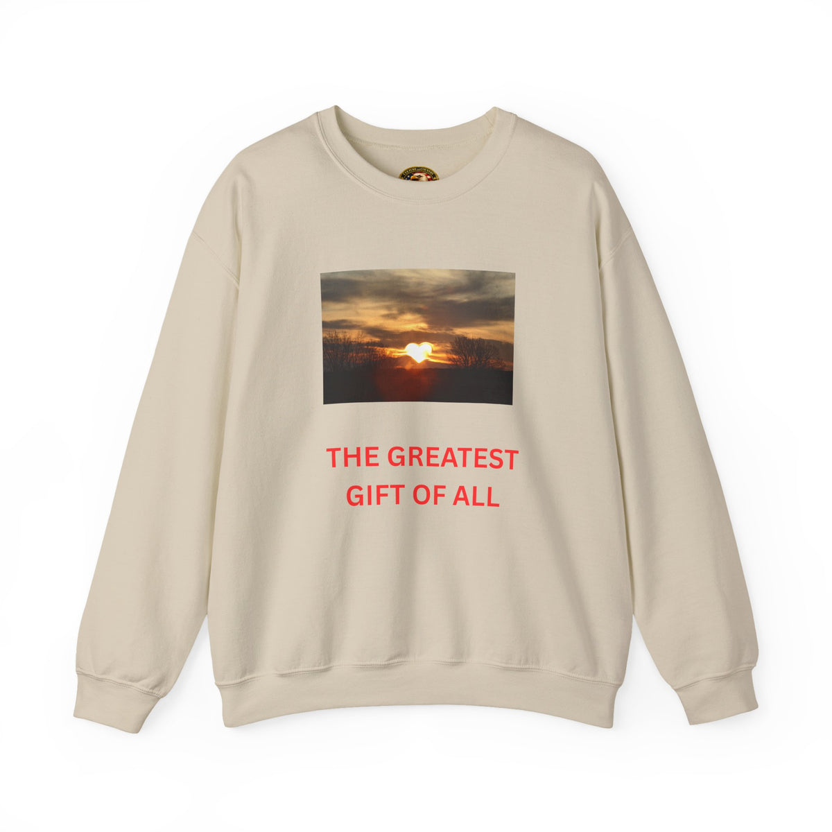 Sunset Heart Long Sleeve Crewneck | The Greatest Gift of All