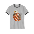 Love America or GTFO Ringer T-Shirt - front patriotic graphic view