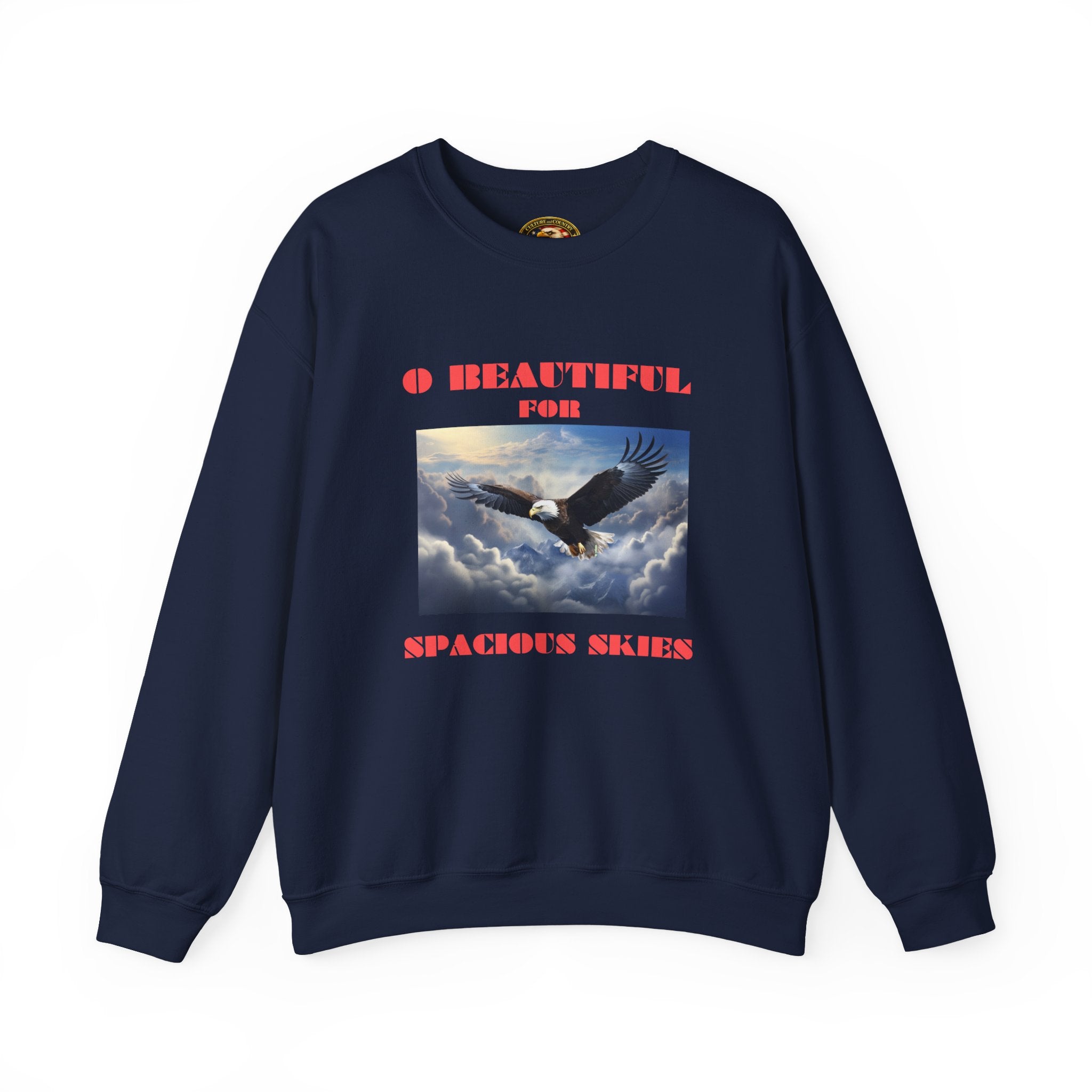 Eagle in Flight Long Sleeve - dark green colorway front view