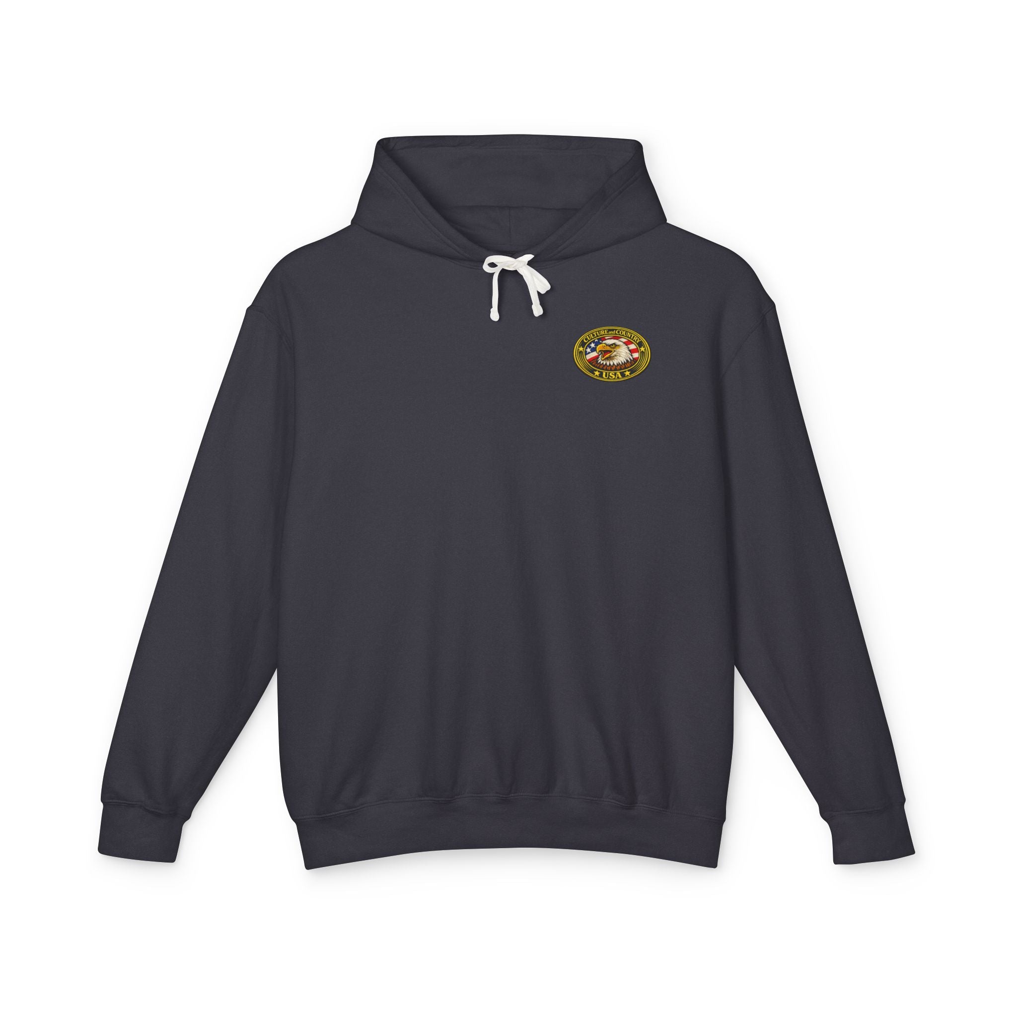 CULUSA Eagle Hoodie - black colorway front view