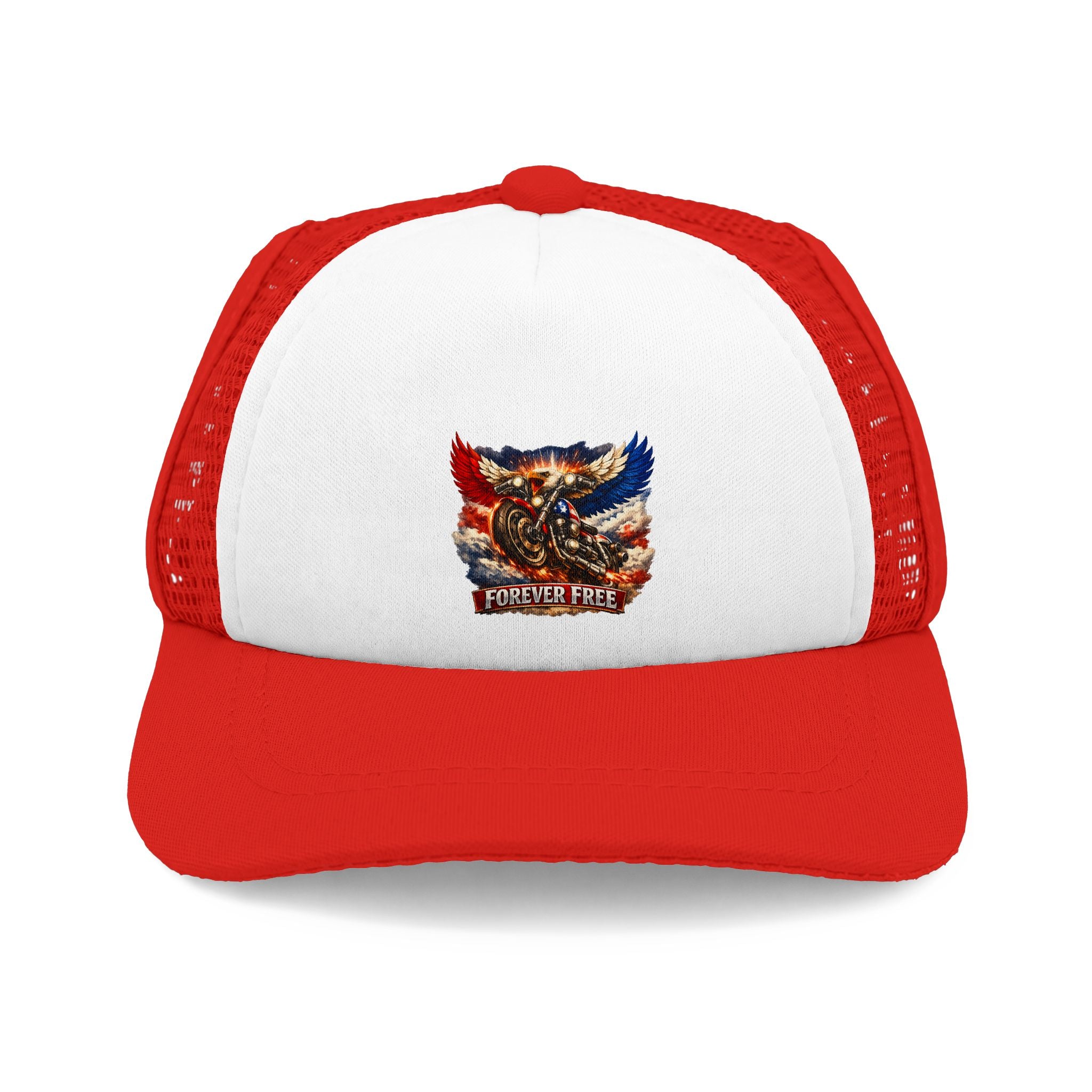 Forever Free Eagle Dog Trucker Hat - size S M L colorway view