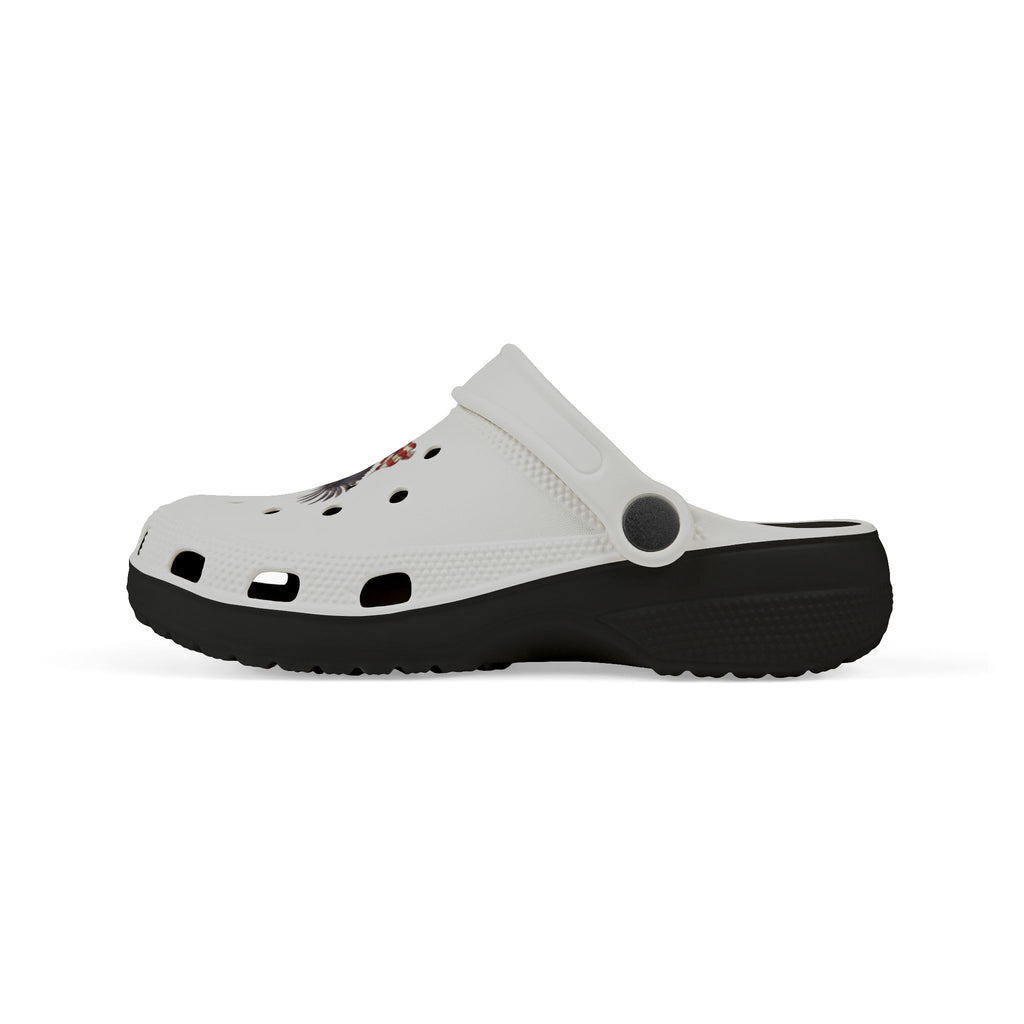 CULUSA Eagle with Flag | Kids Clogs | Patriotic EVA Foam Slip-Ons