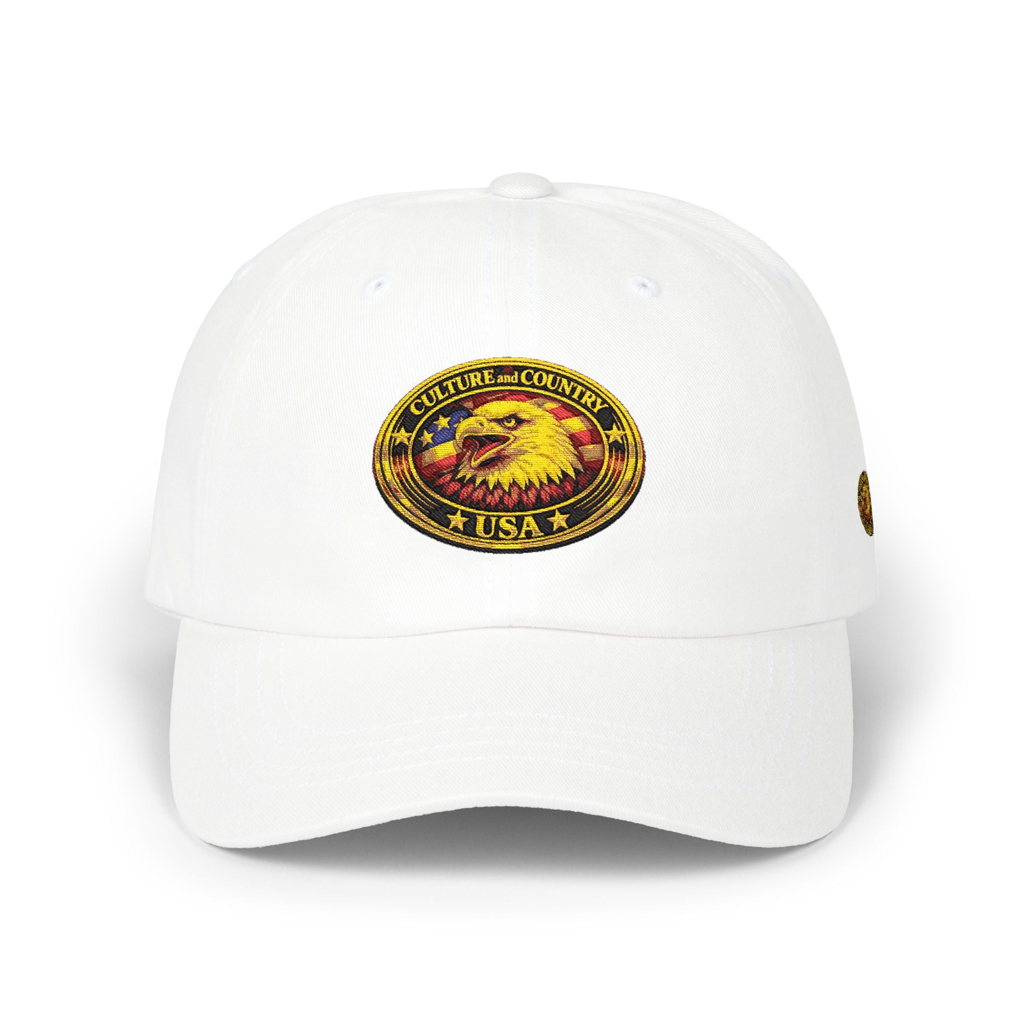 CULUSA Classic Dad Cap | Embroidered Eagle USA Flag | CULUSA