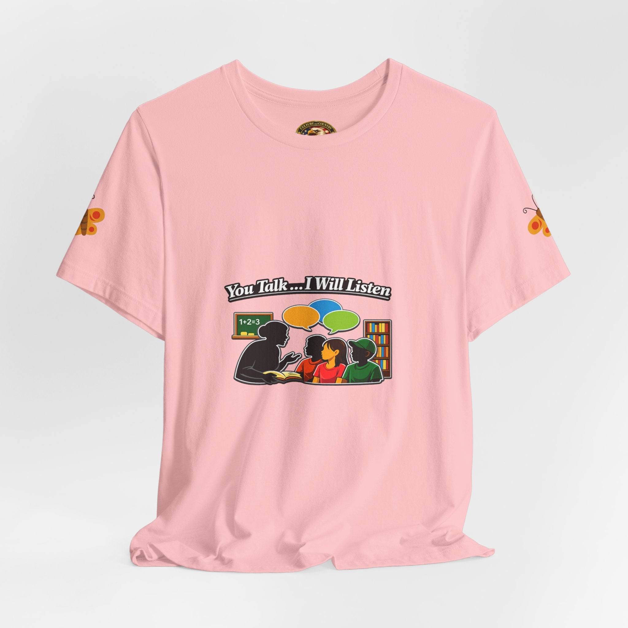 Teacher Student Conversation T-Shirt - lifestyle wear educator teacher gift