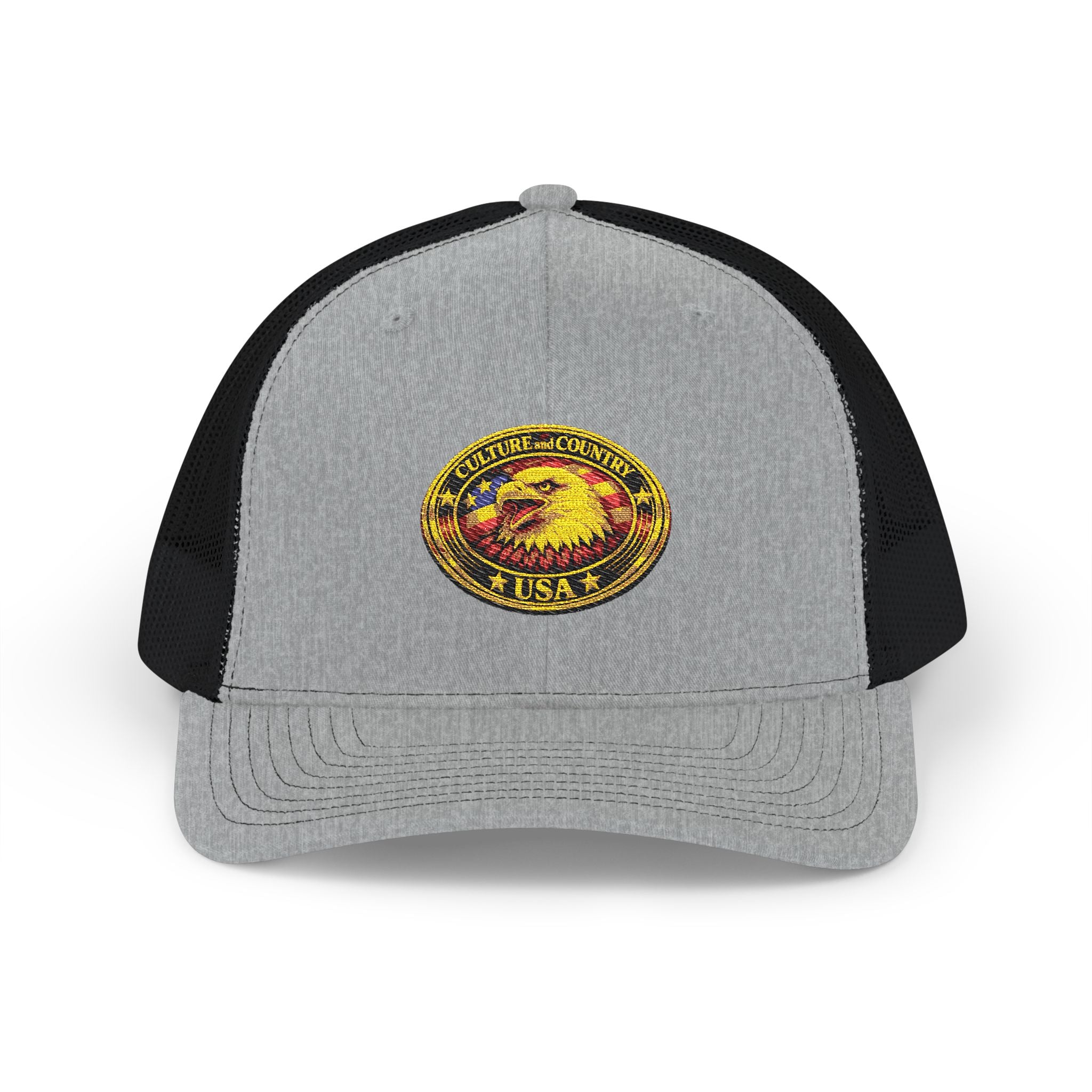 CULUSA Eagle Snapback Trucker - navy colorway front view