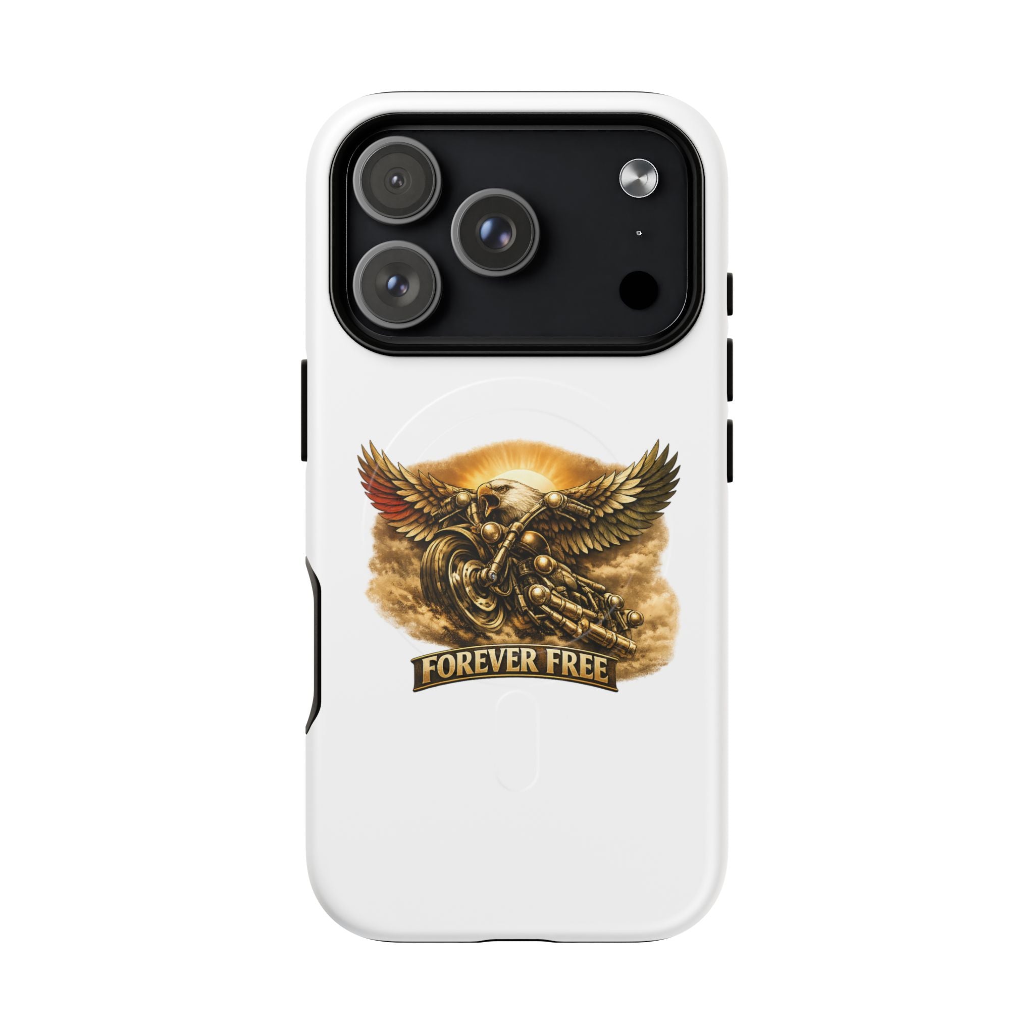 Forever Free Eagle Phone Case - eagle graphic close-up detail