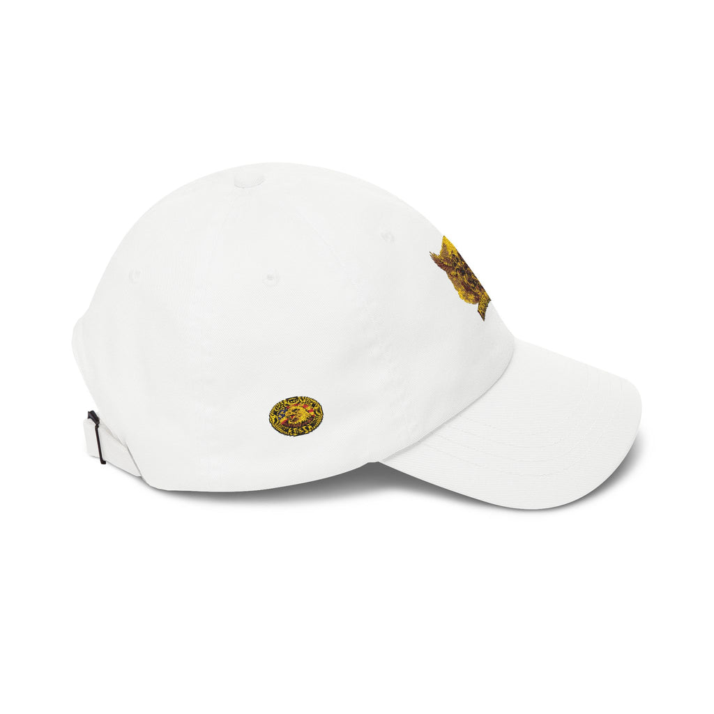 Eagle on Motorcycle Dad Cap - lifestyle w