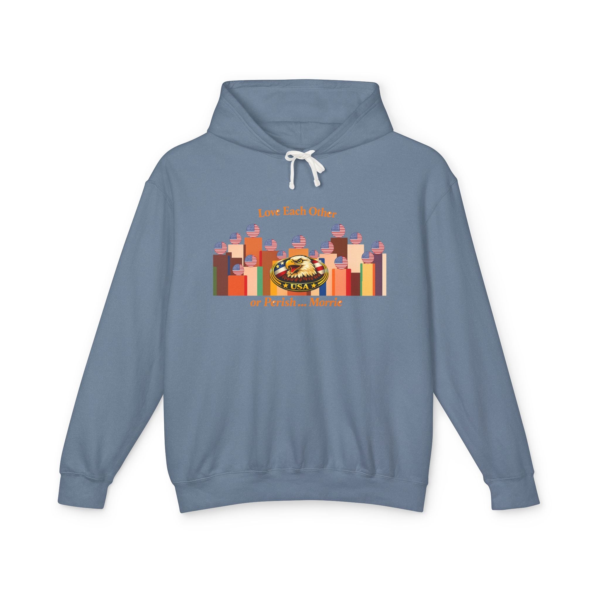 Love Each Other Hoodie - black colorway front view