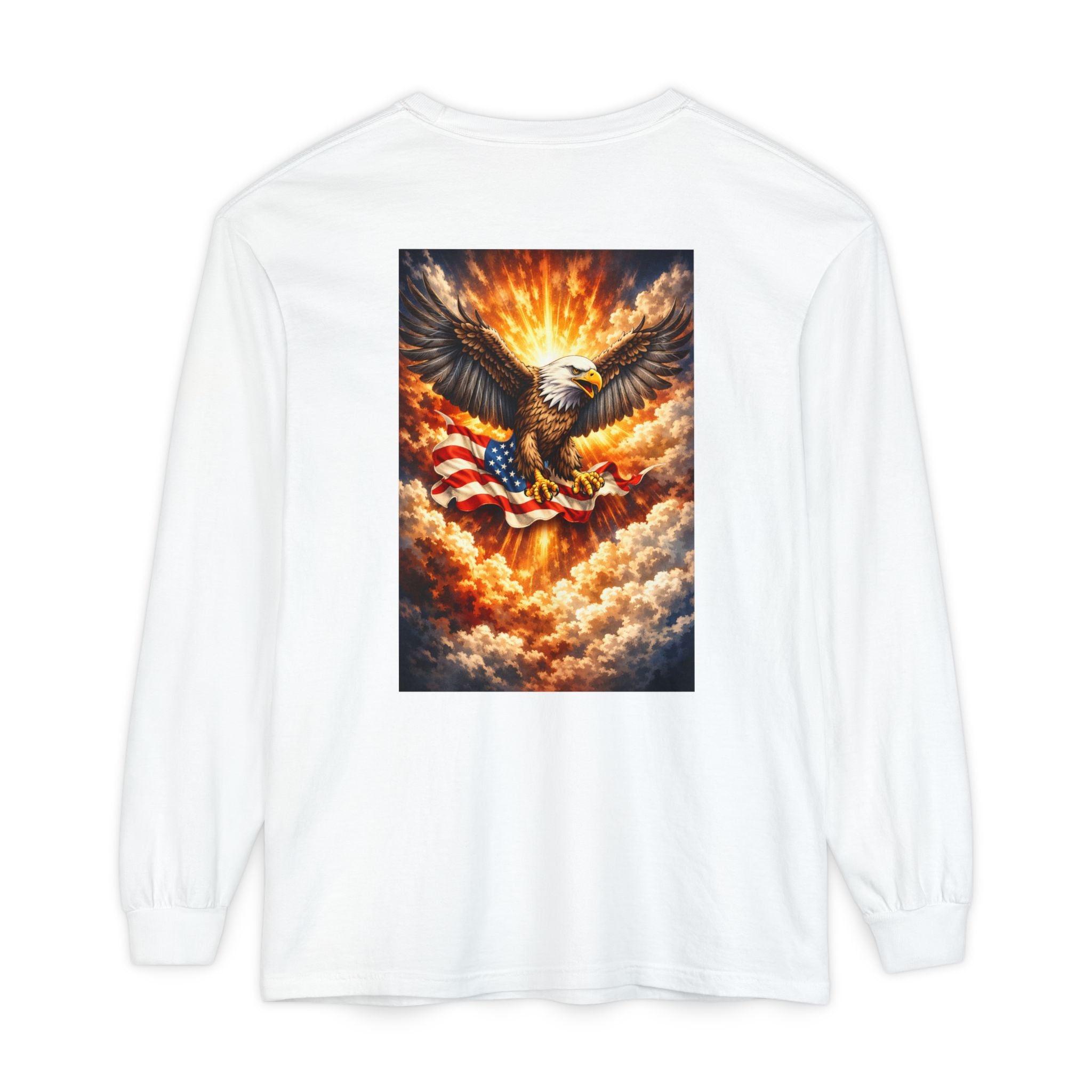 CULUSA Eagle Long Sleeve - navy colorway front view