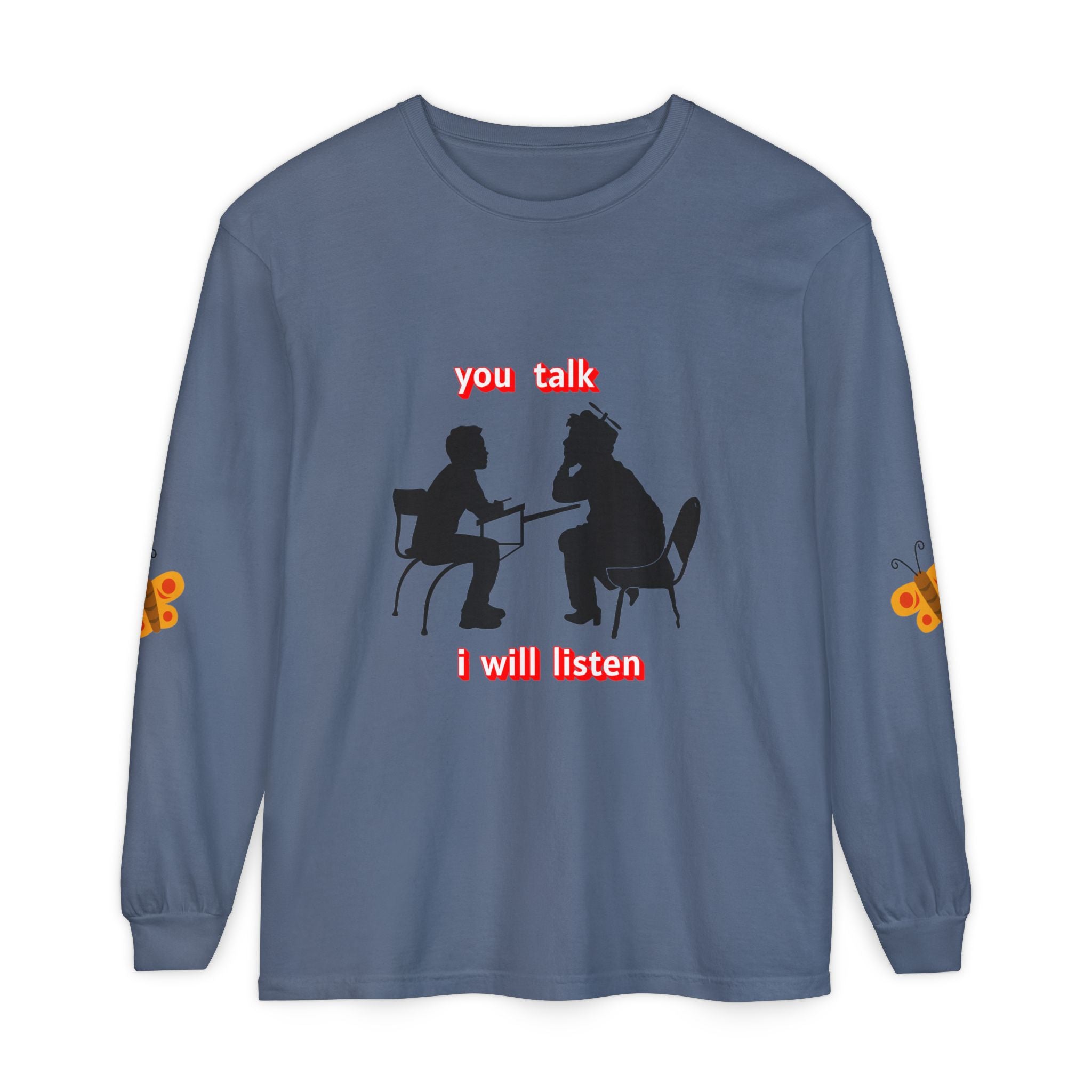 Teacher Student Conversation Long Sleeve - back design detail view