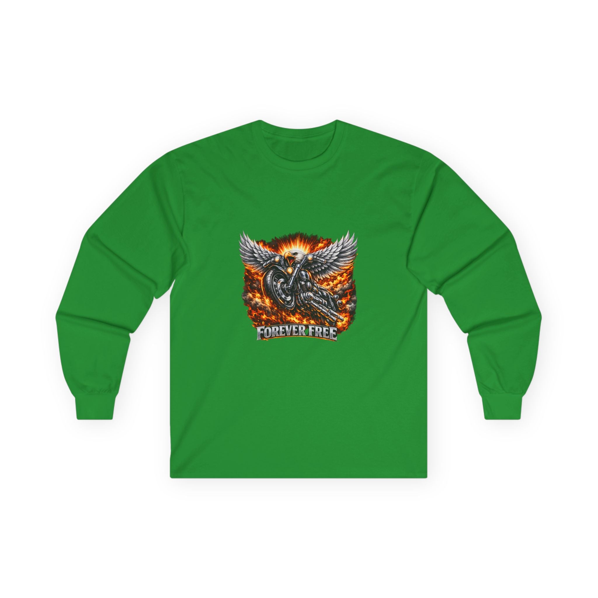 Forever Free Eagle Long Sleeve - red chrome colorway front view
