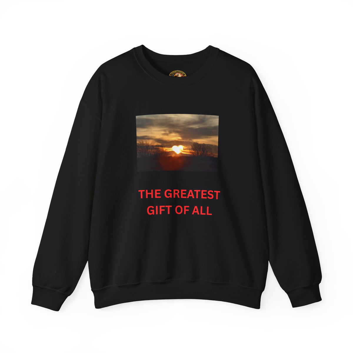 Sunset Heart Long Sleeve Crewneck | The Greatest Gift of All