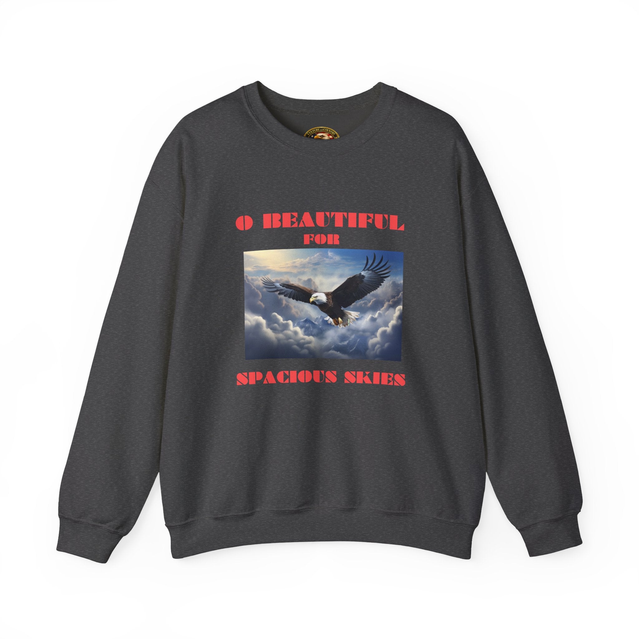 Eagle in Flight Long Sleeve - gray colorway front view