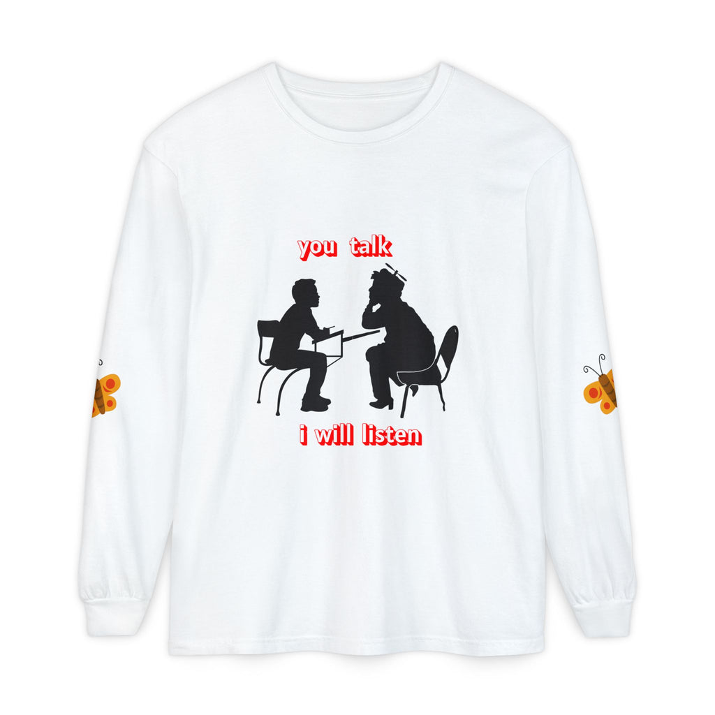 Teacher Student Conversation Long Sleeve Shirt | You Talk I Will Listen Inspires Dialog