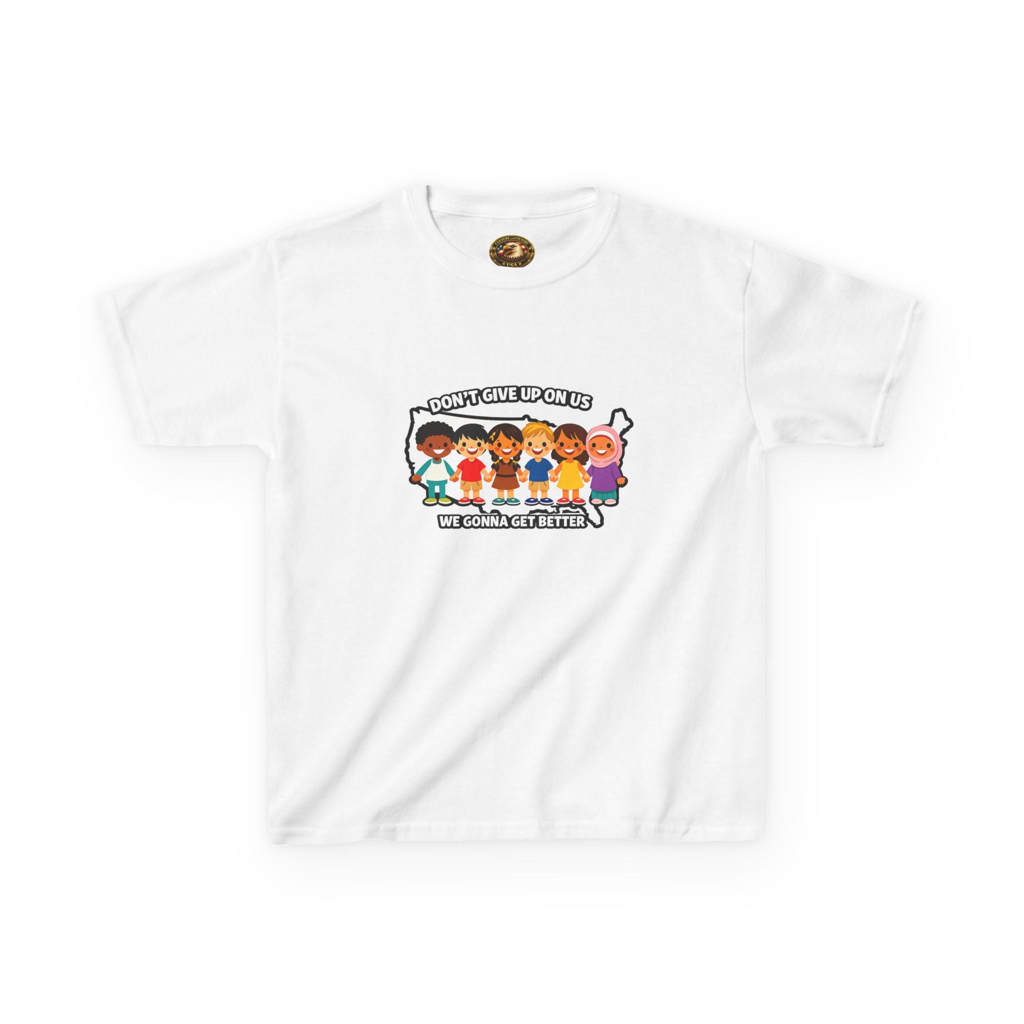 Diverse American Kids Youth T-Shirt - Better Days Ahead 