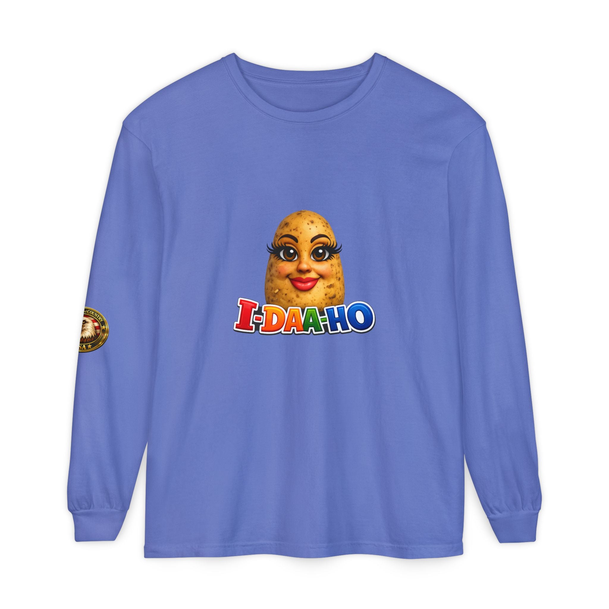 I-DAA-HO Potato Long Sleeve - black colorway front view