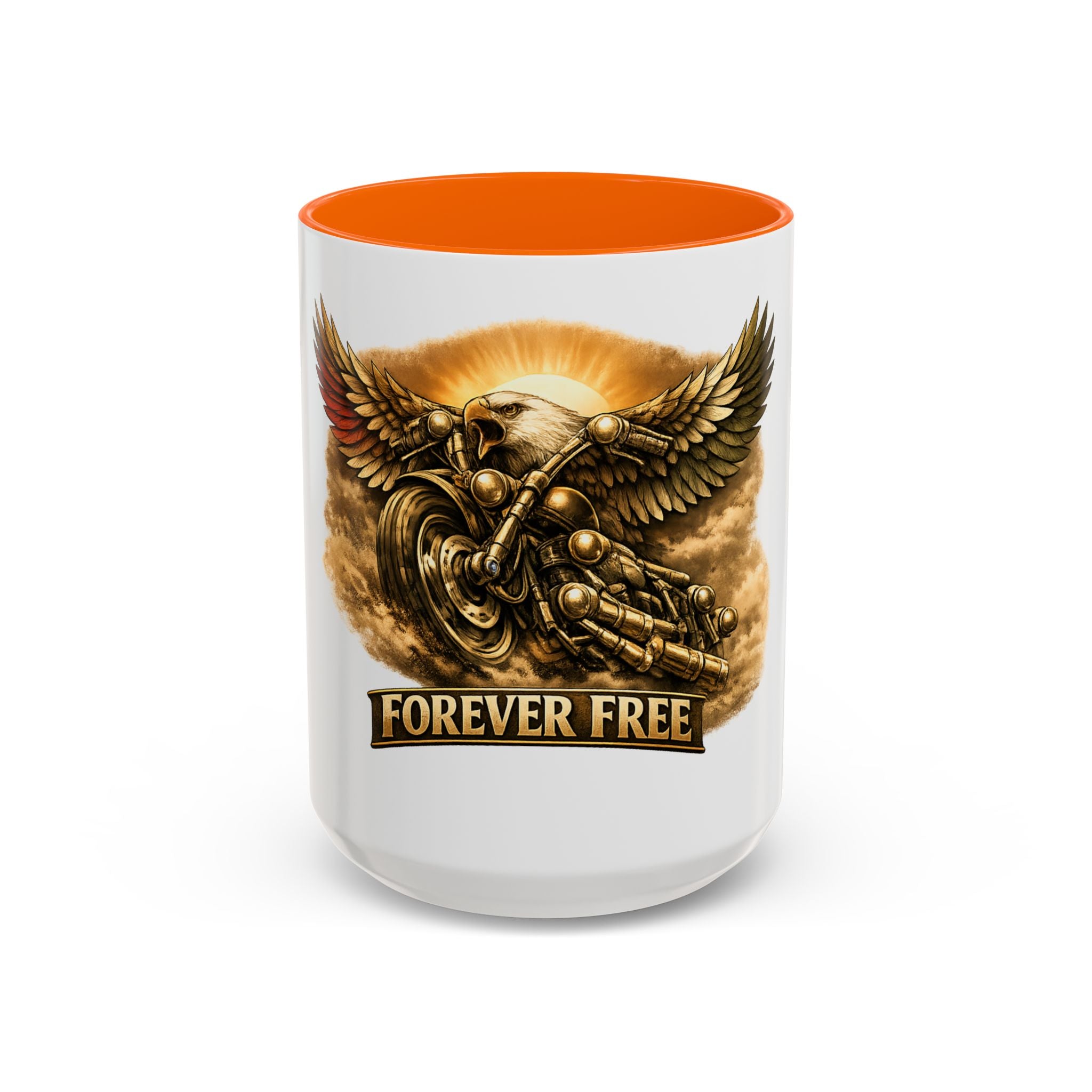 Forever Free Eagle Mug - gray handle accent colorway