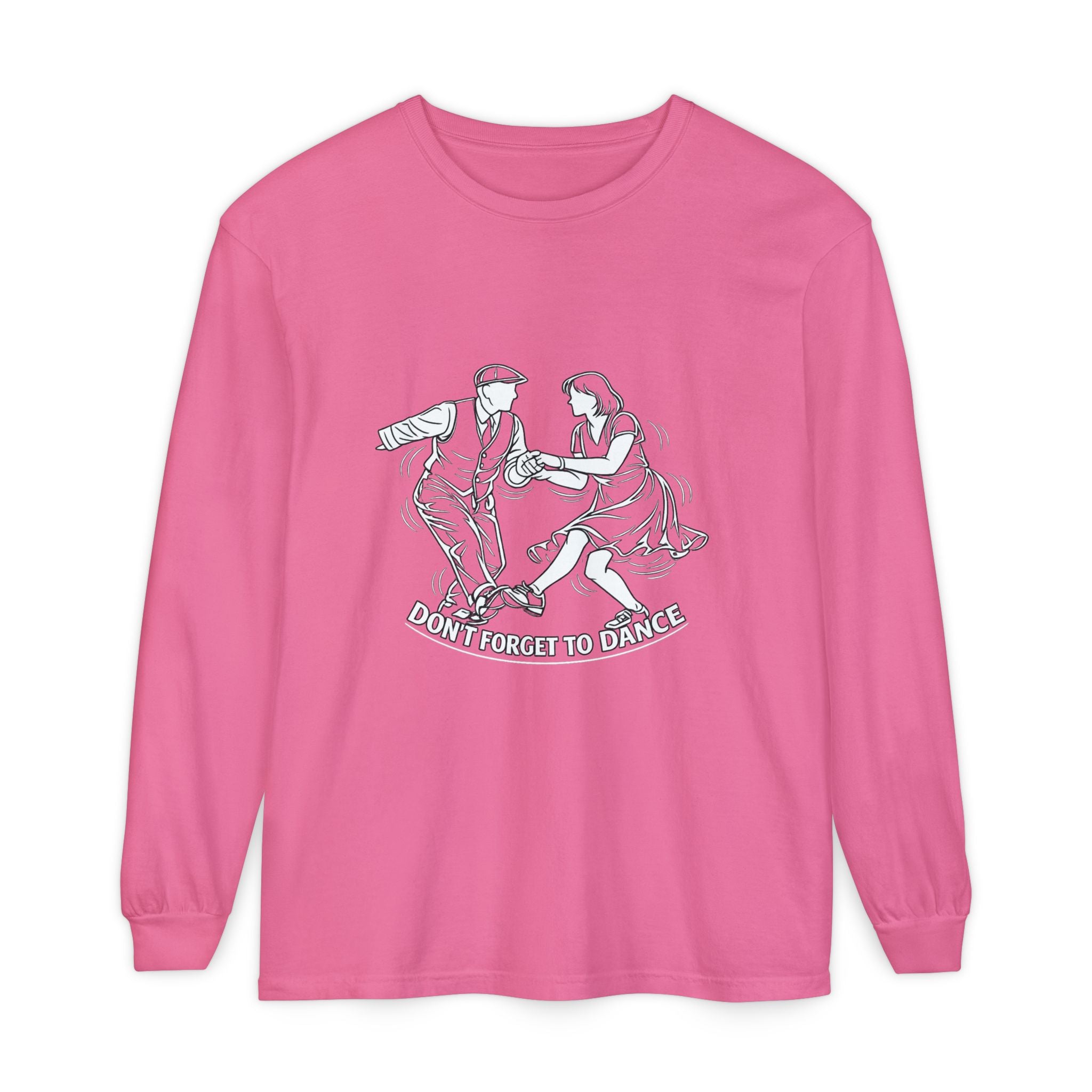 Vintage Swing Dance Long Sleeve - white colorway front view