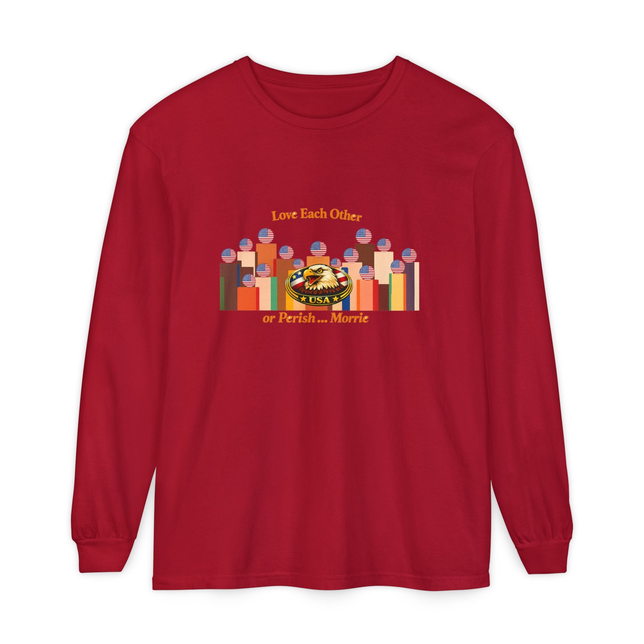 Love Each Other Long Sleeve - red colorway front view