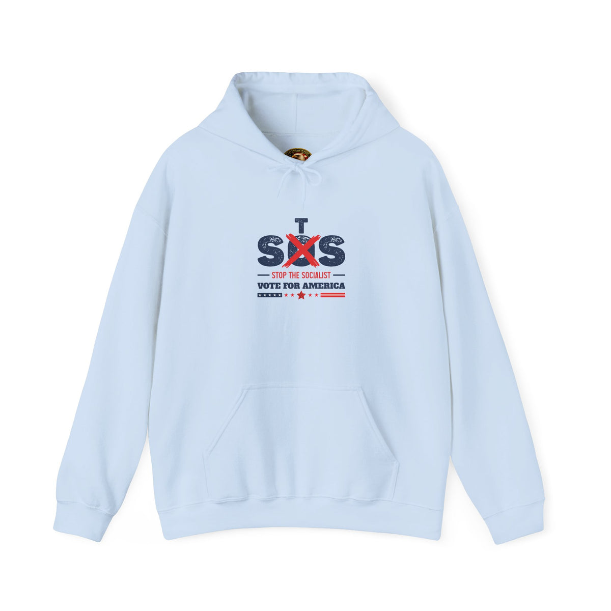 Vote for America Hoodie | "Stop the Socialist" Graphic Patriotic Pullover
