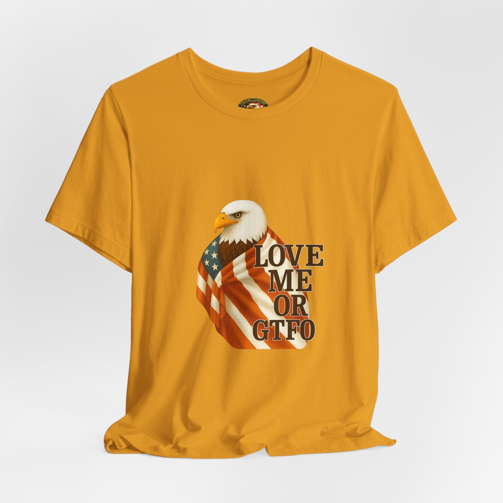 Love America or GTFO T-Shirt - navy colorway front view