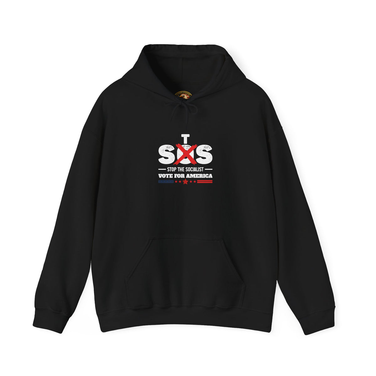 Anti-Socialist Political Hoodie | "Stop the Socialist, Vote for America"