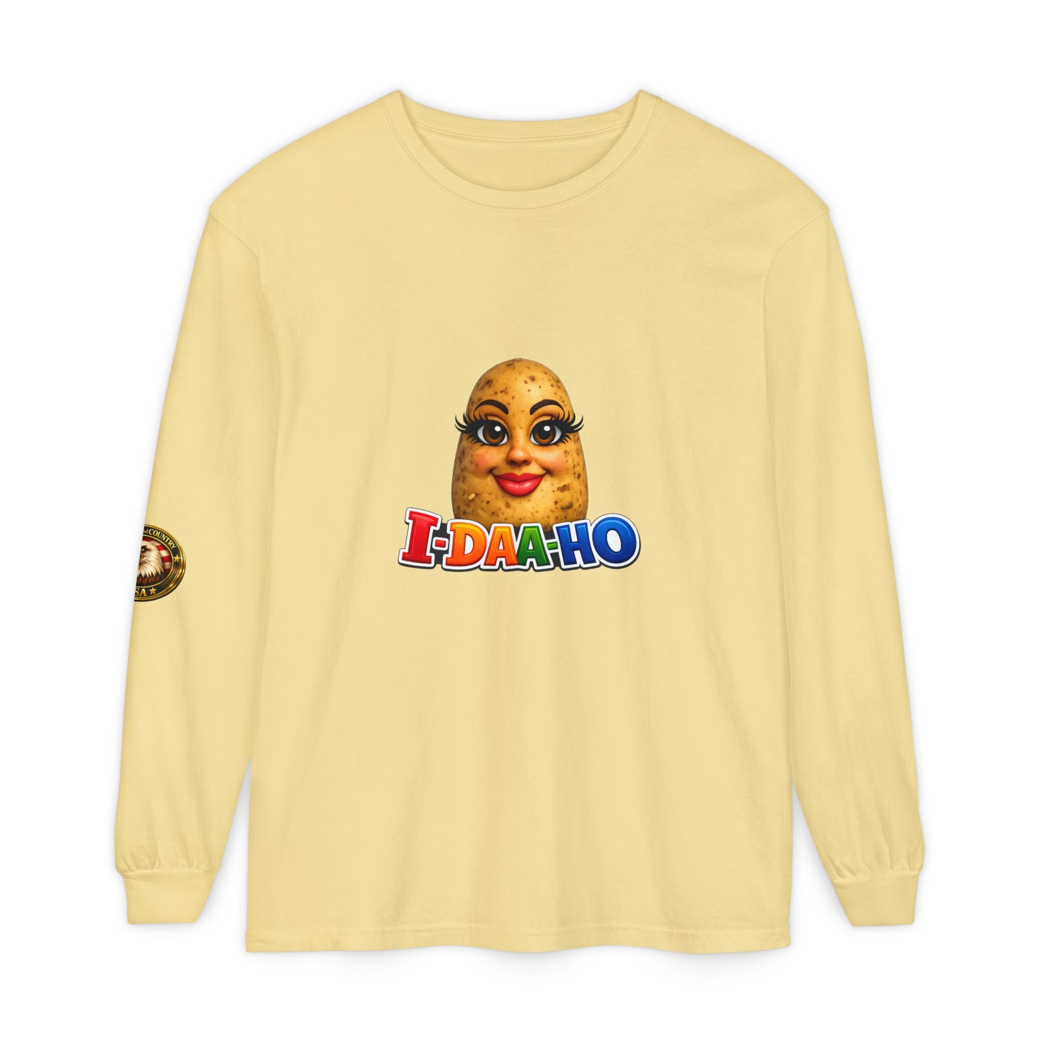 I-DAA-HO Potato Long Sleeve - back design detail view