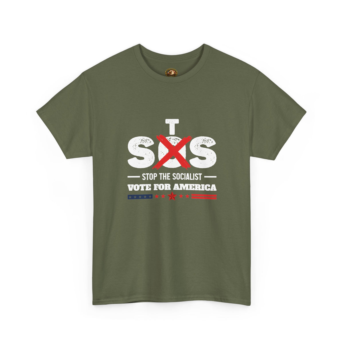 Anti-Socialist Political T-Shirt | "Stop the Socialist, Vote for America"