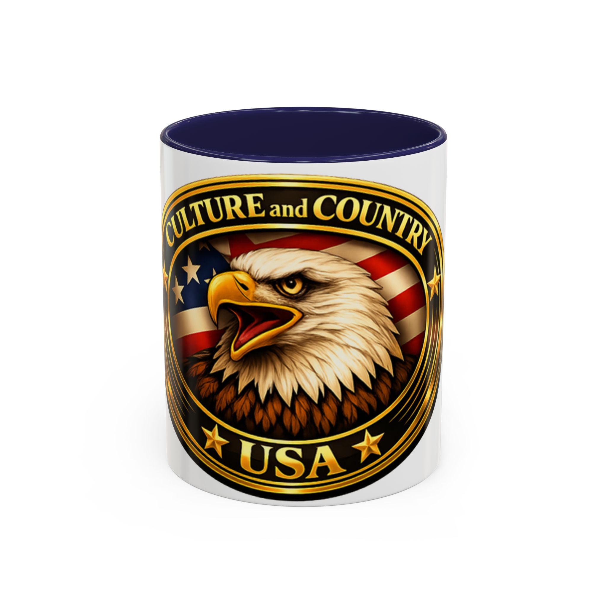 CULUSA Eagle Mug - American Flag accent color handle
