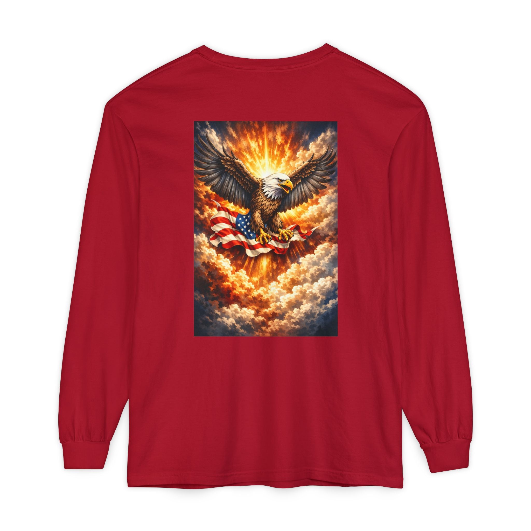 CULUSA Eagle Long Sleeve - lifestyle wear patriotic biker style