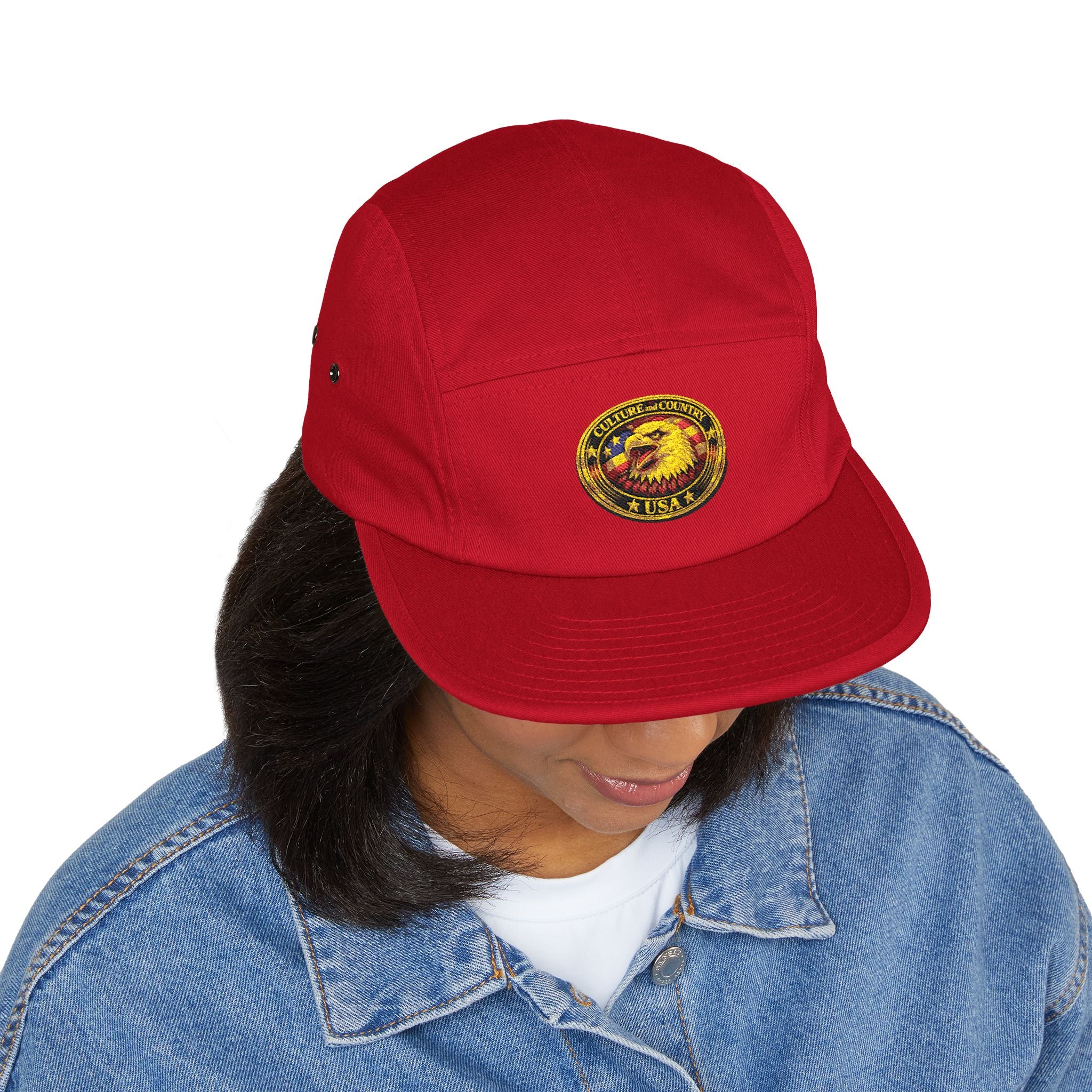 CULUSA 5-Panel Cap - navy colorway front view