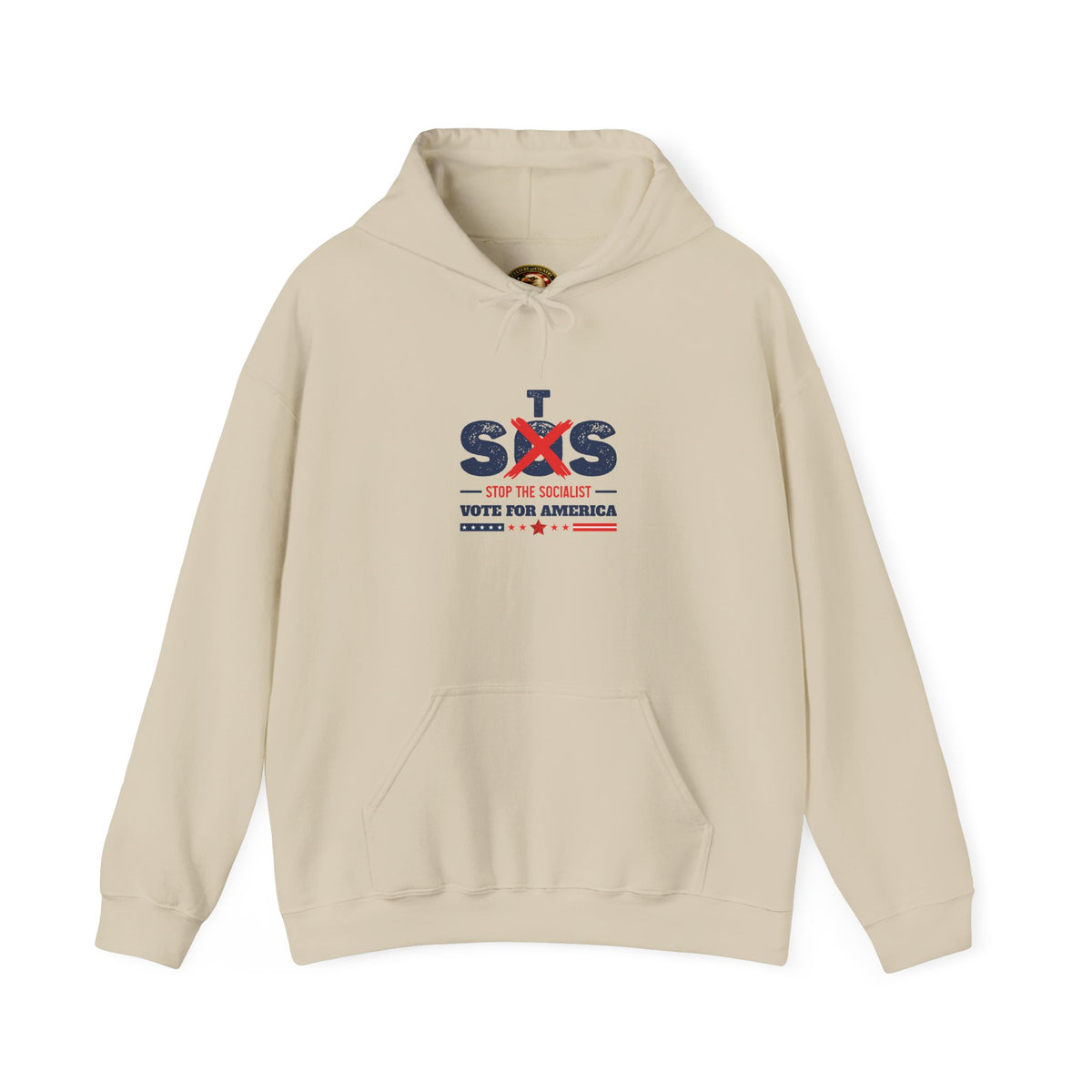 Vote for America Hoodie | "Stop the Socialist" Graphic Patriotic Pullover