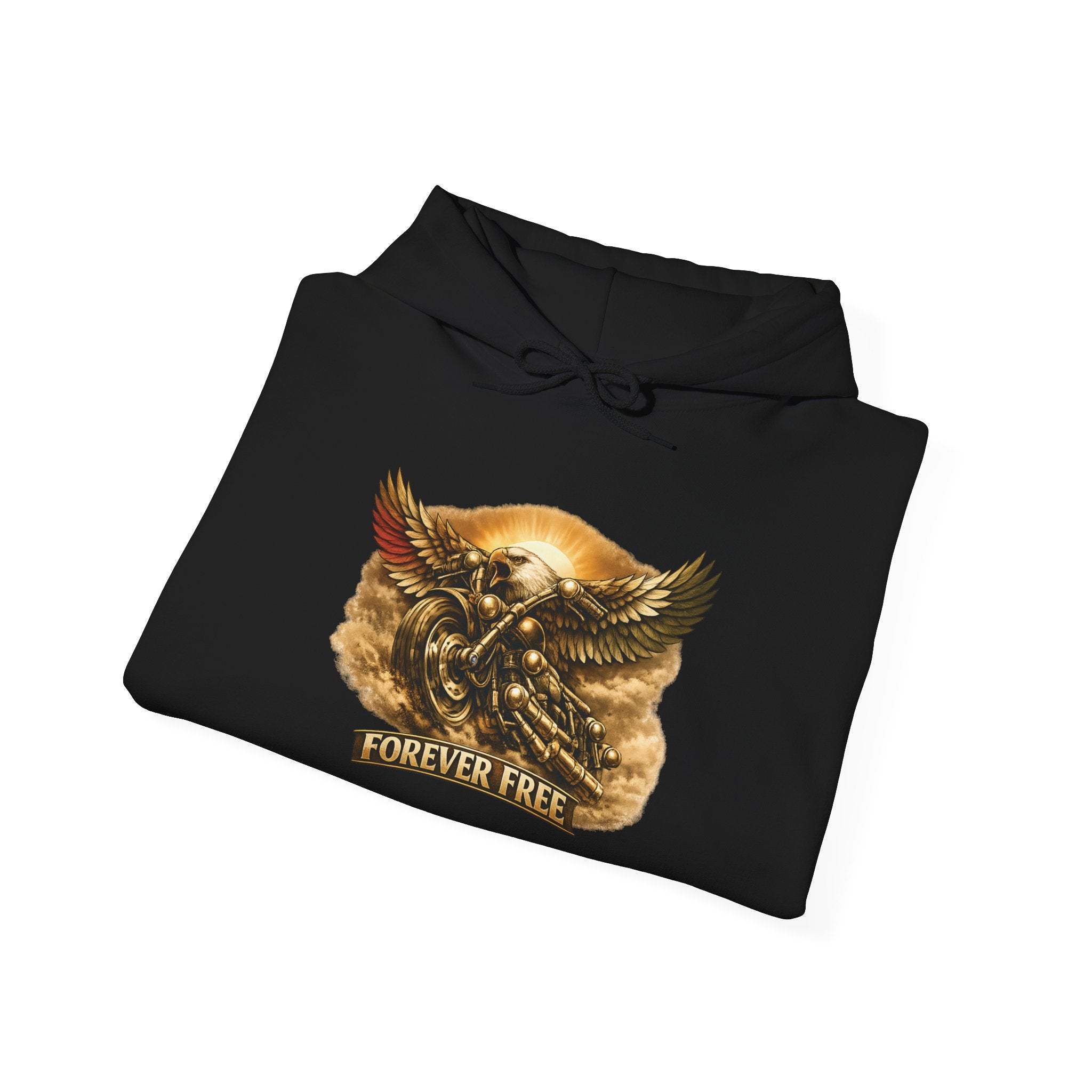 Forever Free Eagle Gold Hoodie - lifestyle