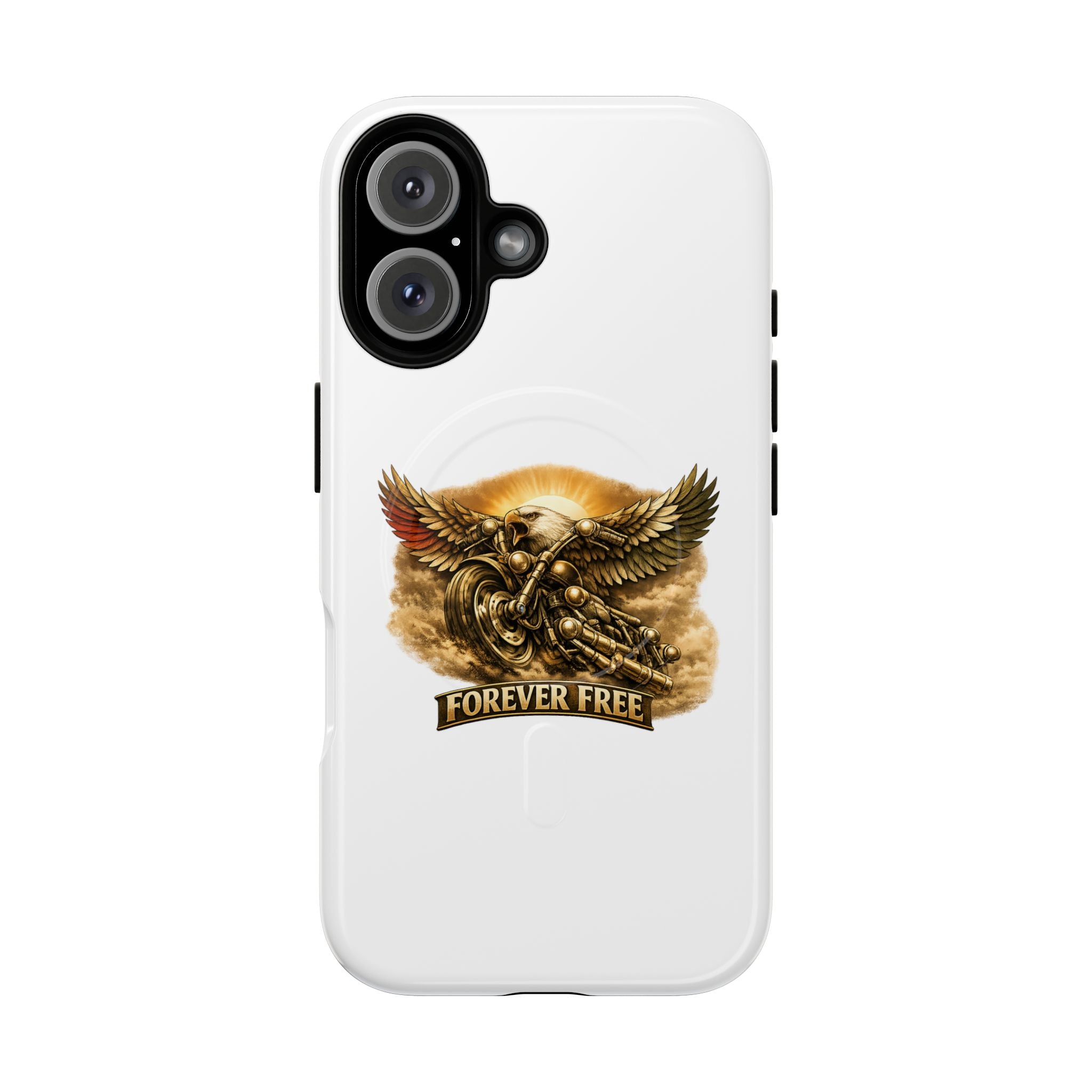 Forever Free Eagle Phone Case - black colorway front view