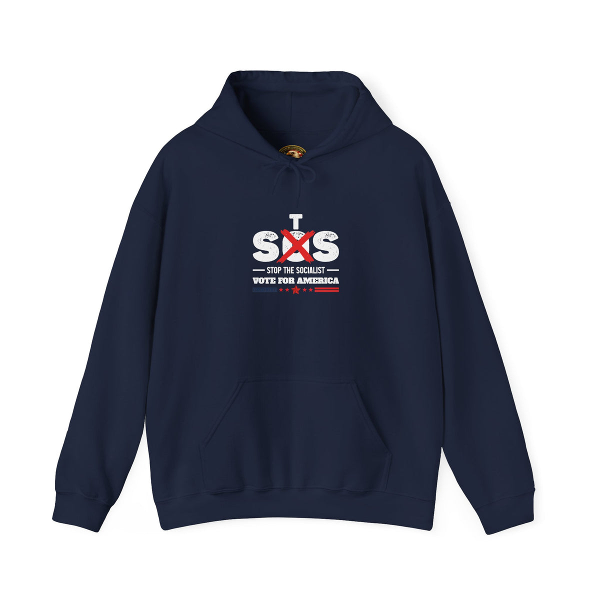 Anti-Socialist Political Hoodie | "Stop the Socialist, Vote for America"