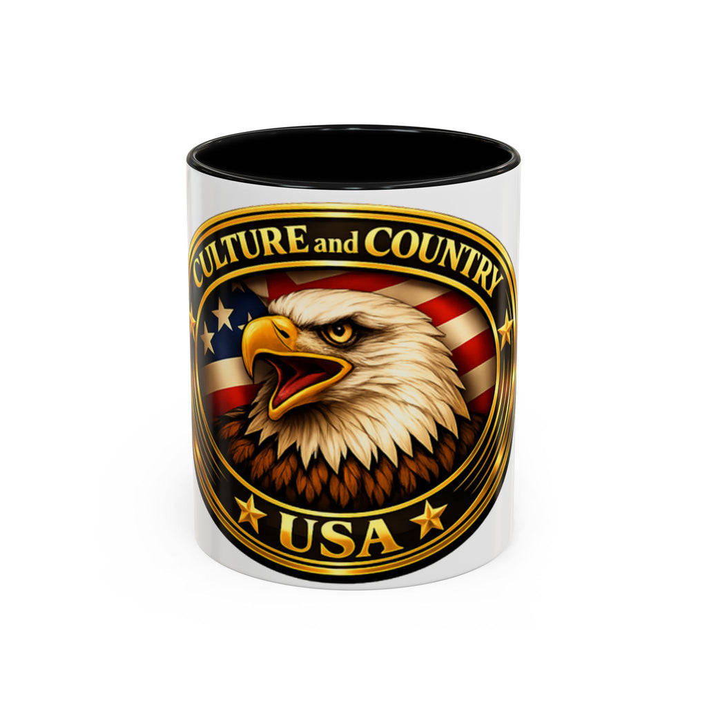 CULUSA Patriotic Eagle Coffee Mug | 11oz Accent Mug