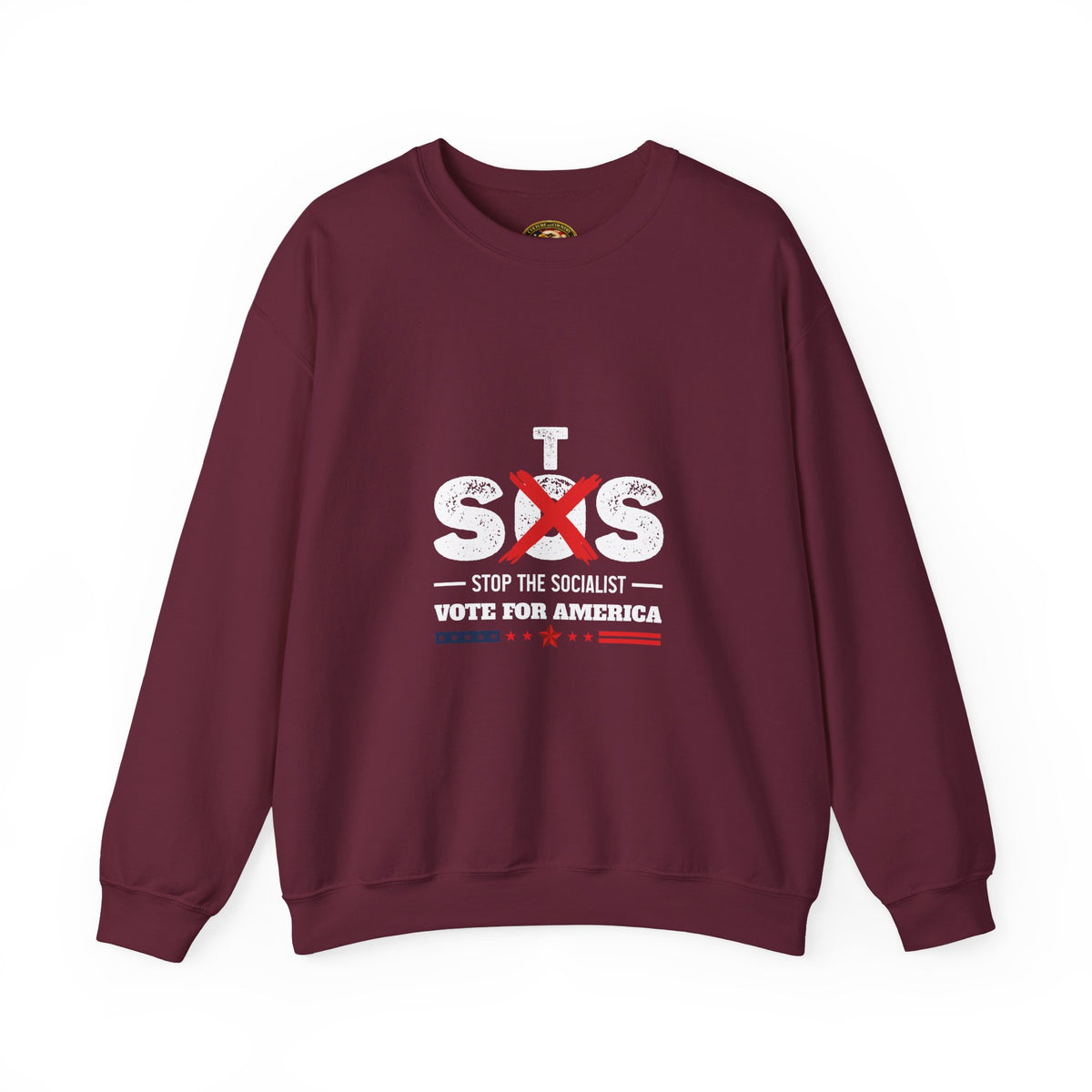 Anti-Socialist Political Pullover | "Stop the Socialist, Vote for America"