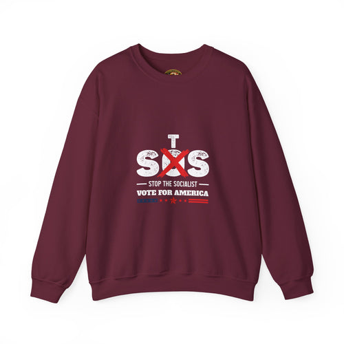 Anti-Socialist Political Pullover | "Stop the Socialist, Vote for America"