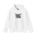 Forever Free Eagle on Motorcycle Hoodie | Patriotic Black & White Biker | CULUSA