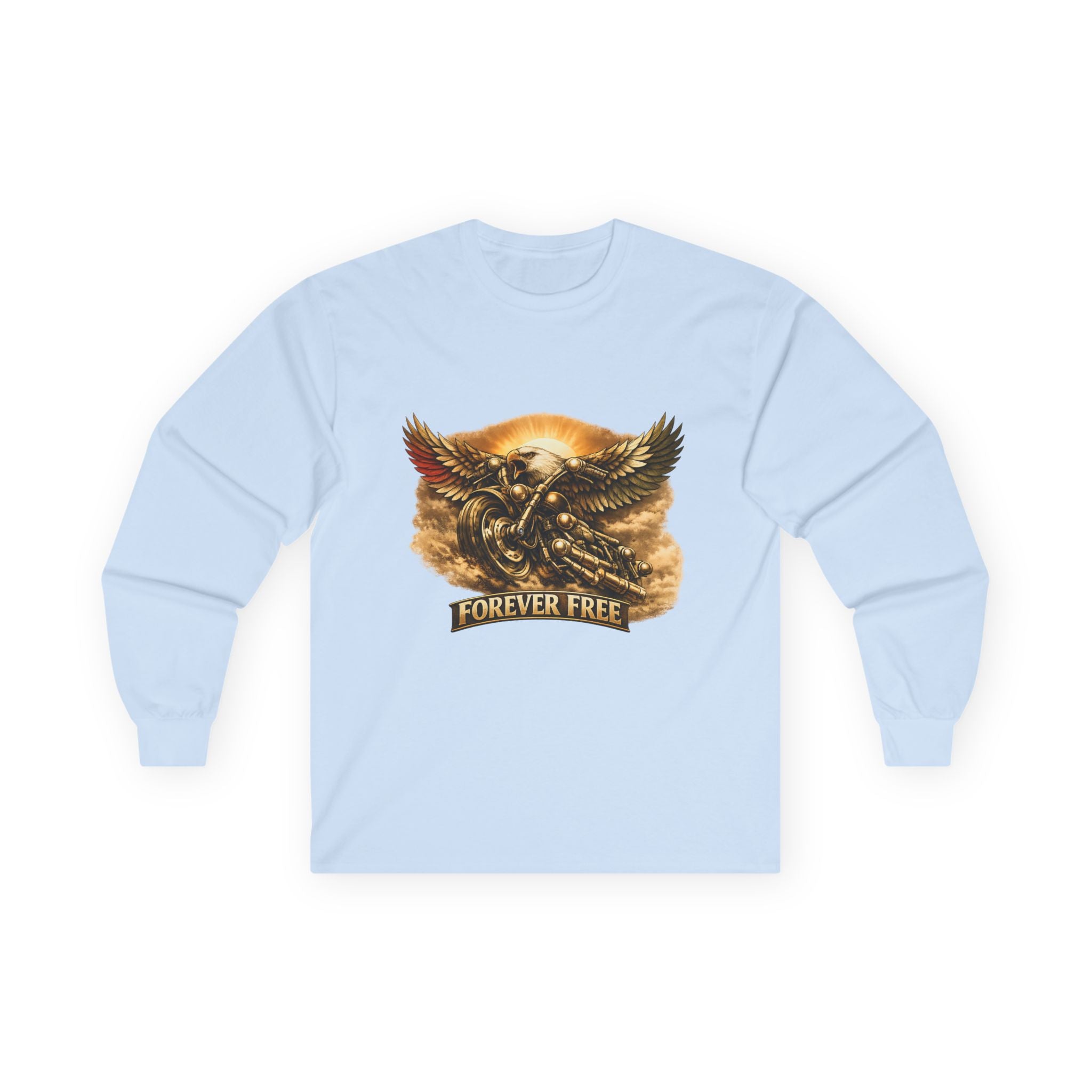 Forever Free Eagle Long Sleeve - white colorway front view